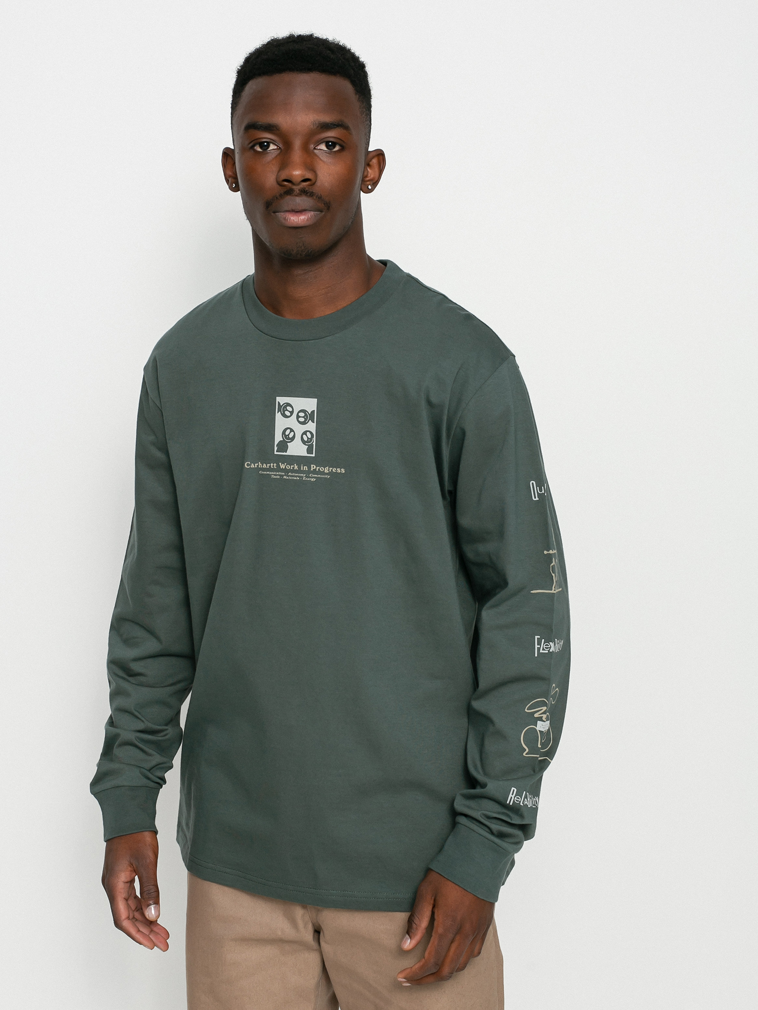 Longsleeve Carhartt WIP Dome (hemlock green)