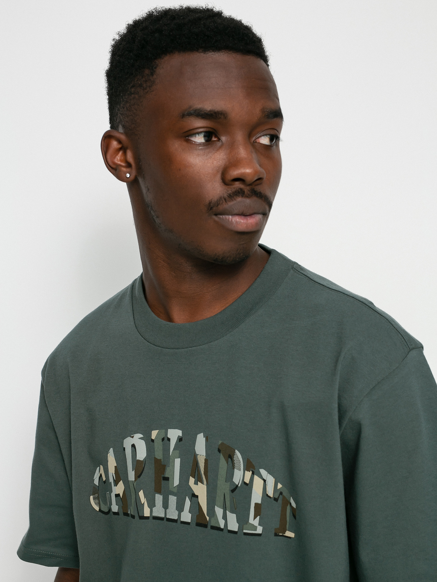 T-shirt Carhartt WIP Dome Script (hemlock green)