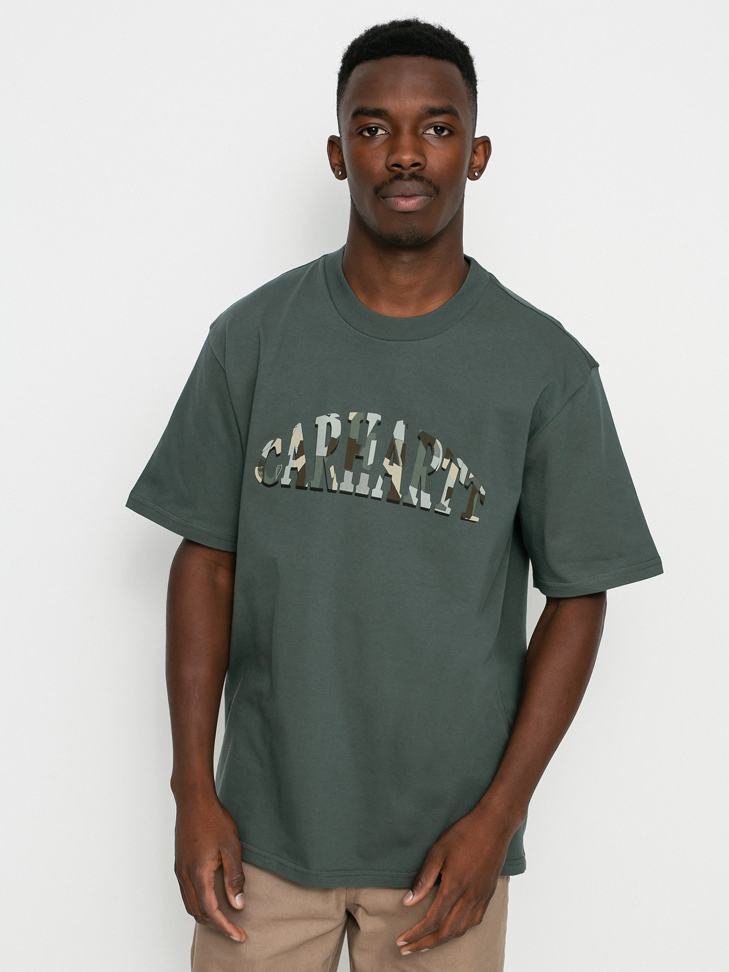 T-shirt Carhartt WIP Dome Script (hemlock green)