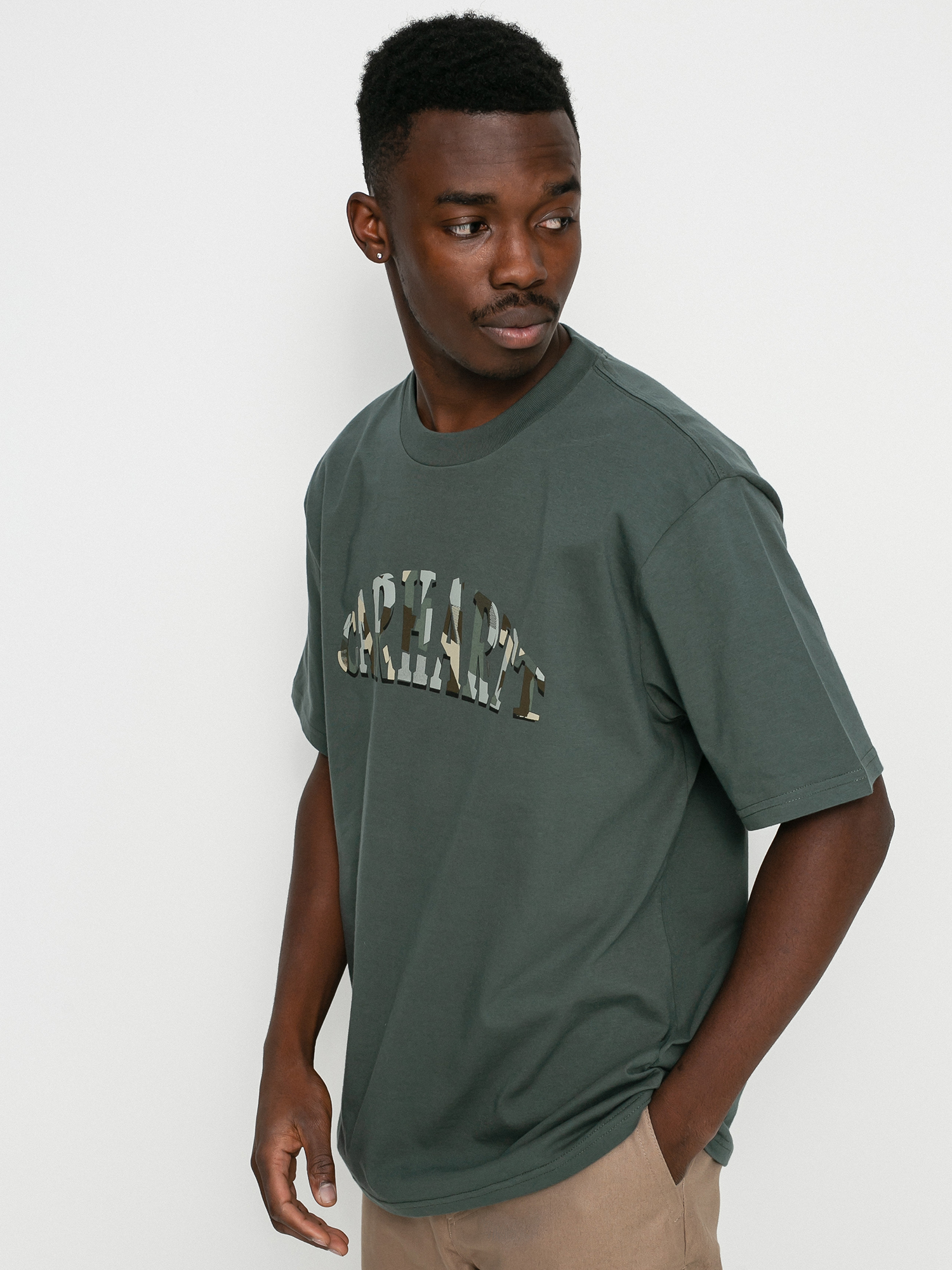 T-shirt Carhartt WIP Dome Script (hemlock green)