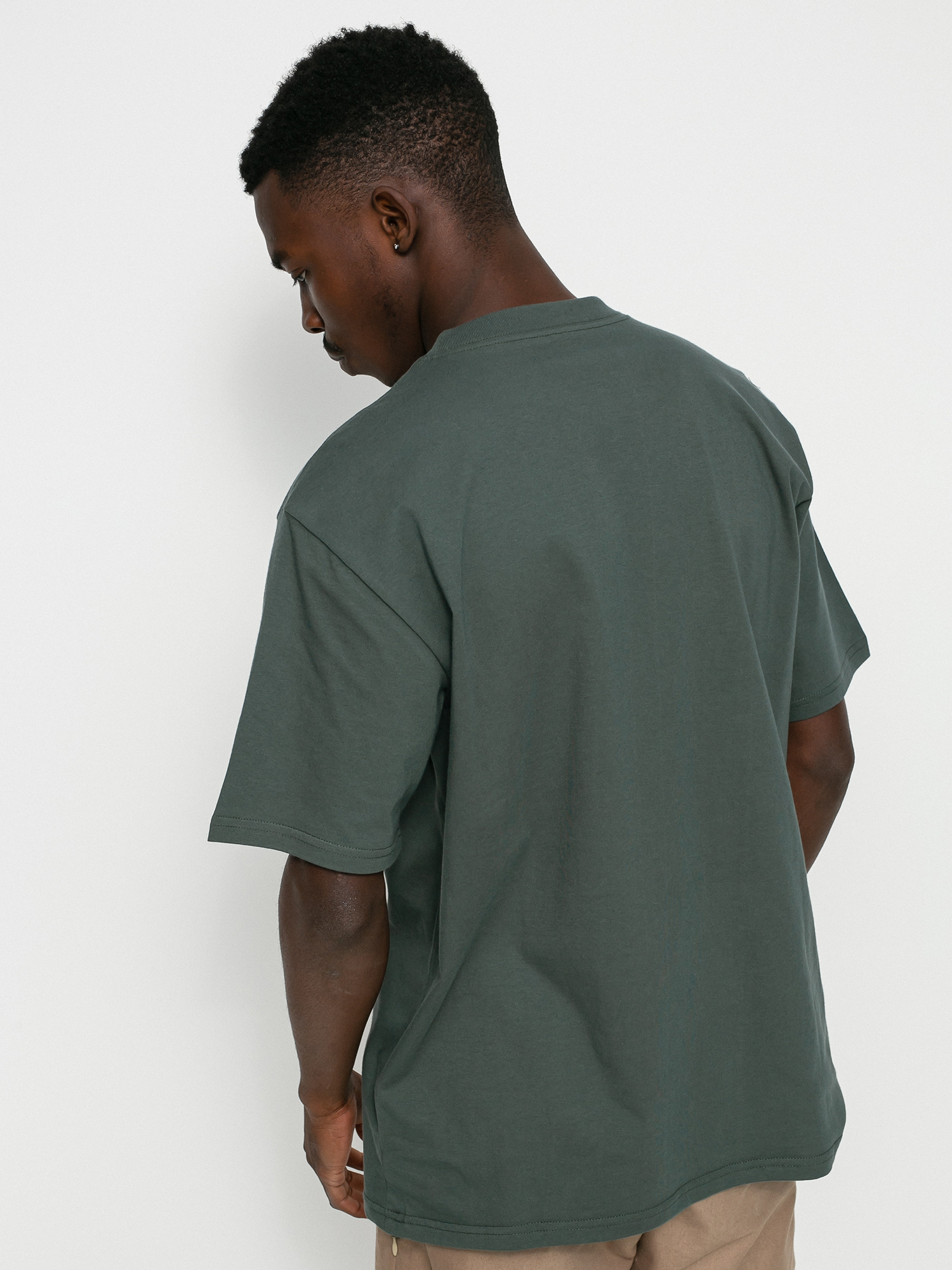 T-shirt Carhartt WIP Dome Script (hemlock green)
