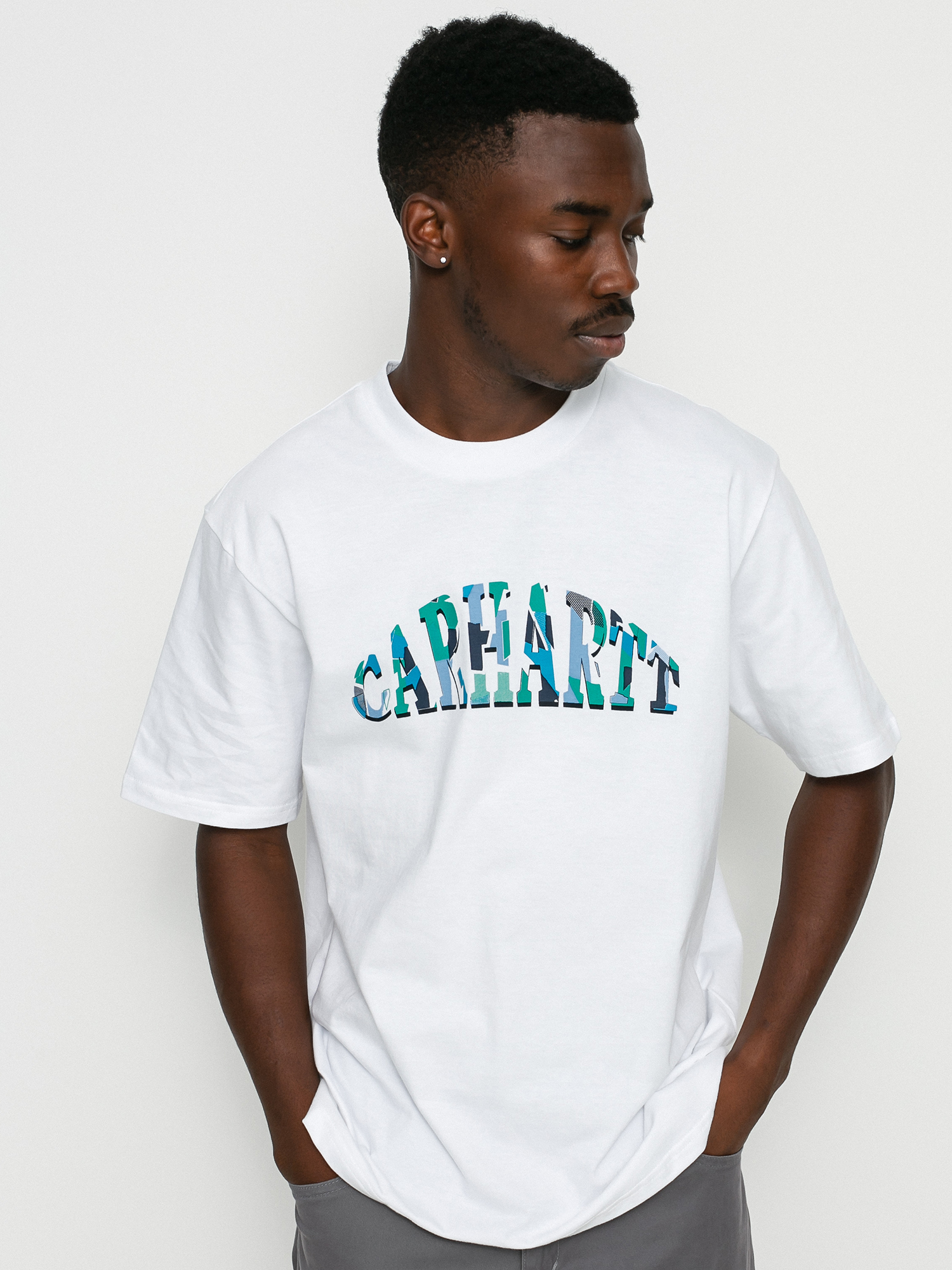 T-shirt Carhartt WIP Dome Script (white)