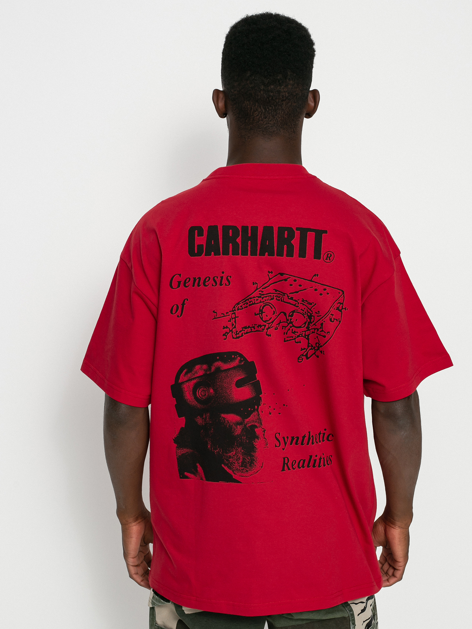 T-shirt Carhartt WIP Synthetic Realities (cornel/black)