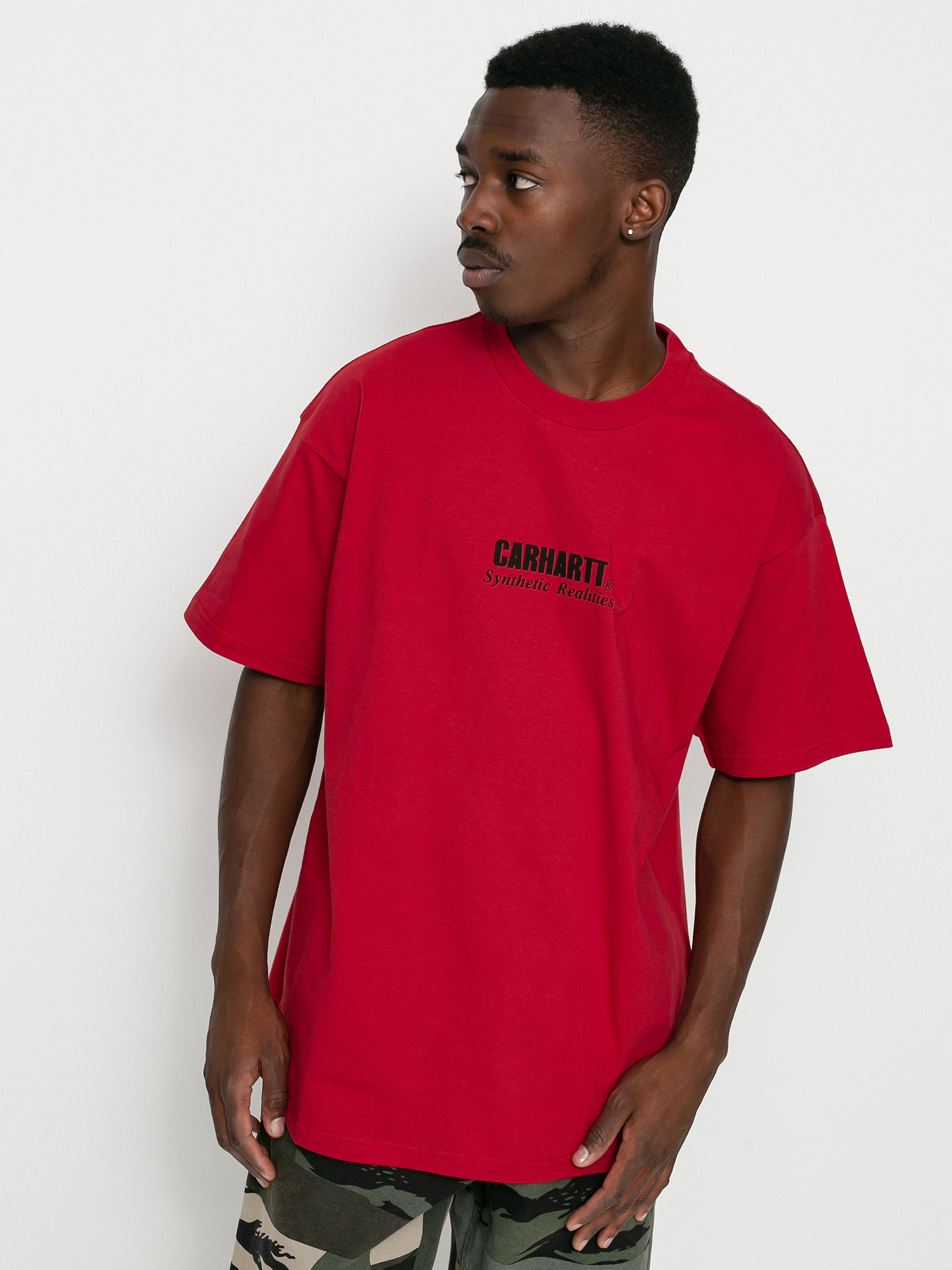T-shirt Carhartt WIP Synthetic Realities (cornel/black)