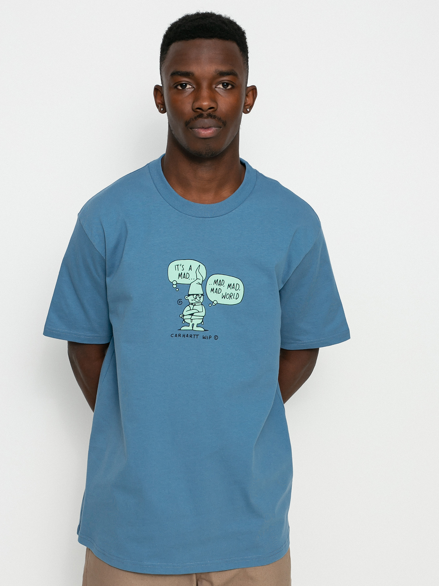 T-shirt Carhartt WIP Mad World (icy water)