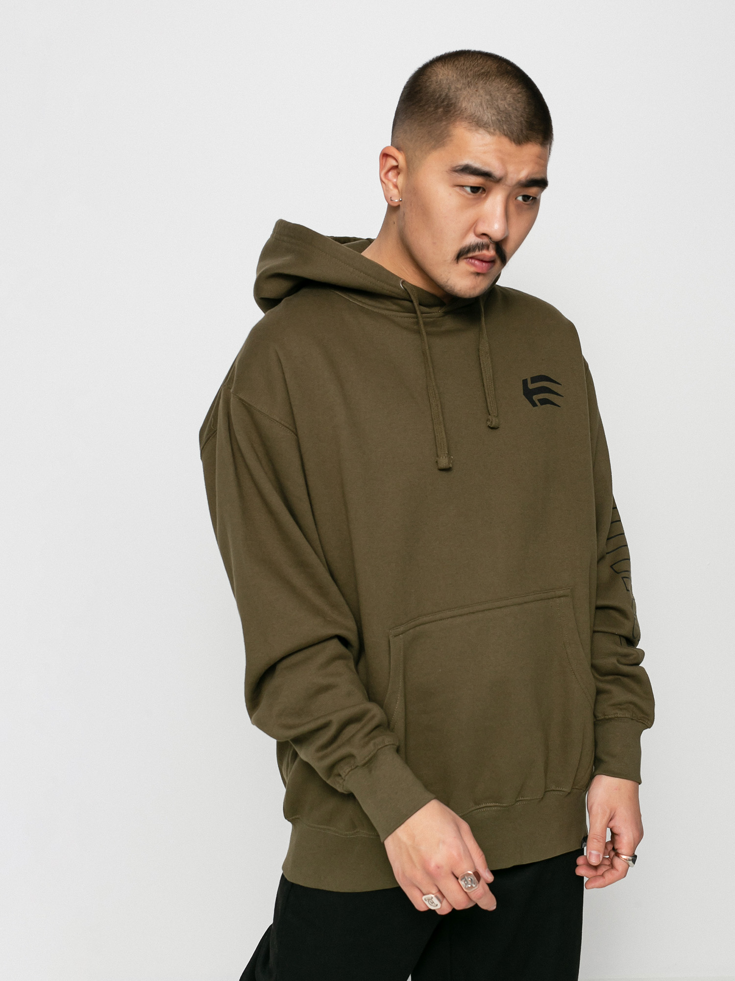 Bluza z kapturem Etnies Joslin HD (military)
