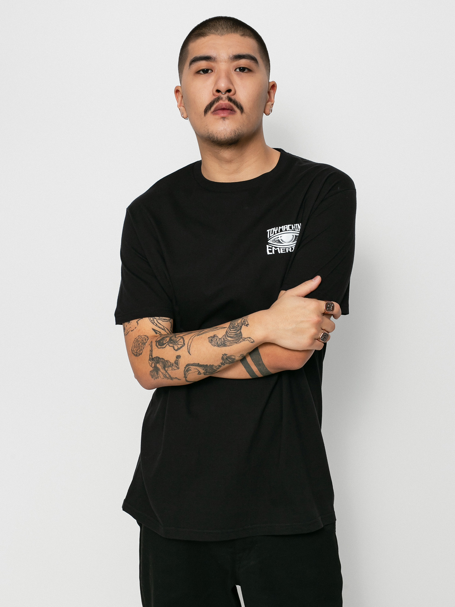 T-shirt Emerica X Toy Machine Eye (black)