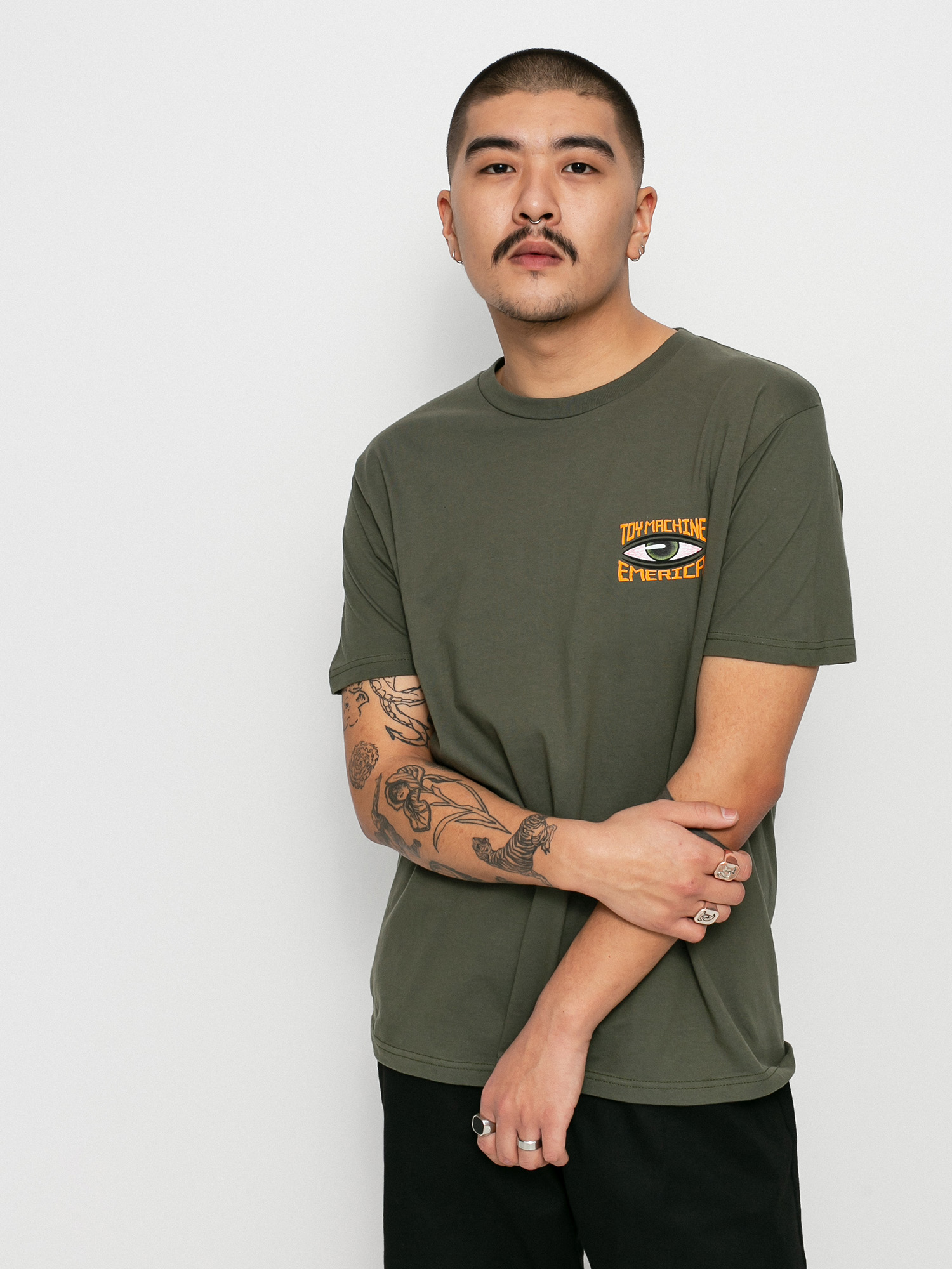 T-shirt Emerica X Toy Machine Eye (olive)
