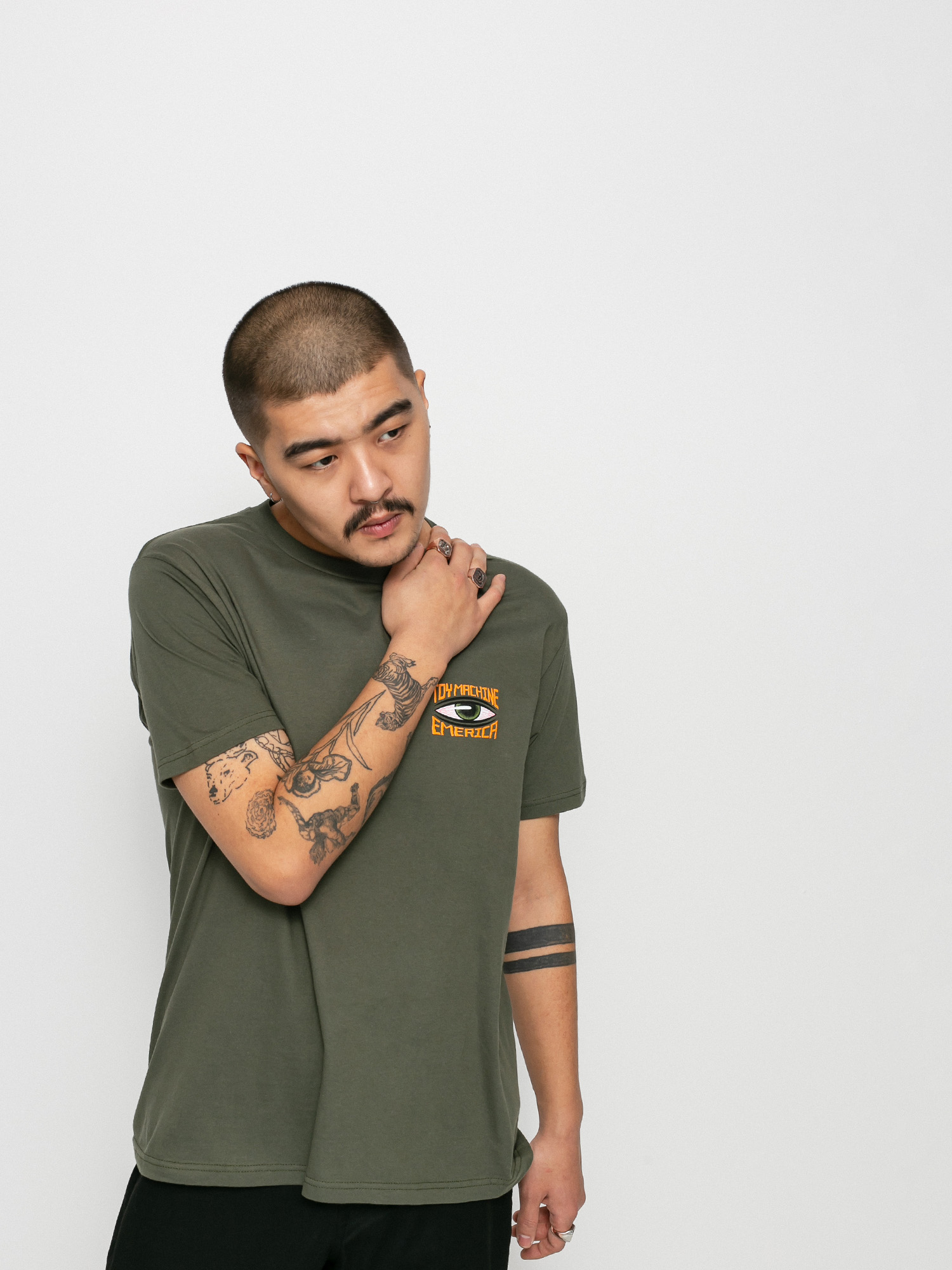 T-shirt Emerica X Toy Machine Eye (olive)