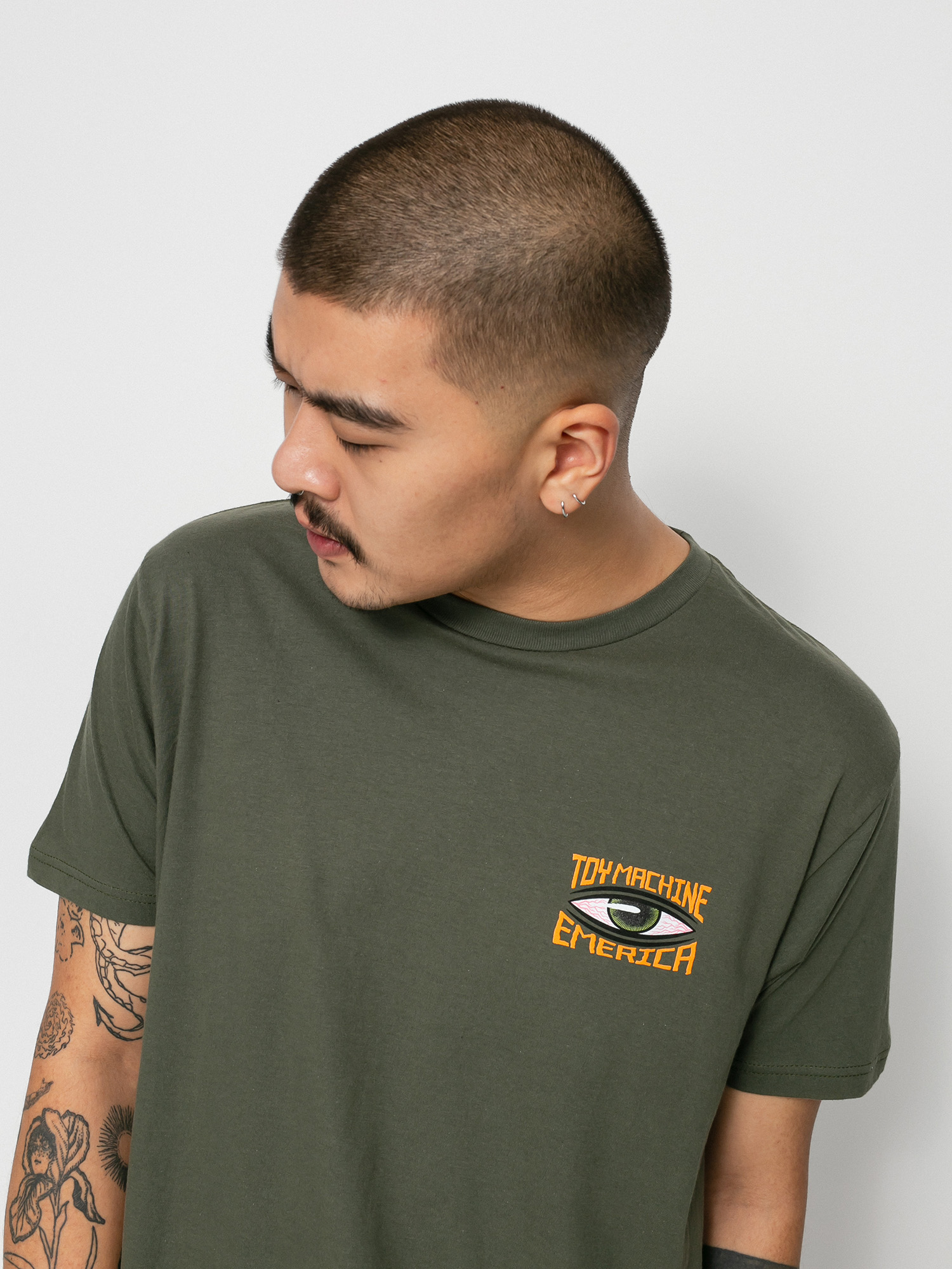 T-shirt Emerica X Toy Machine Eye (olive)