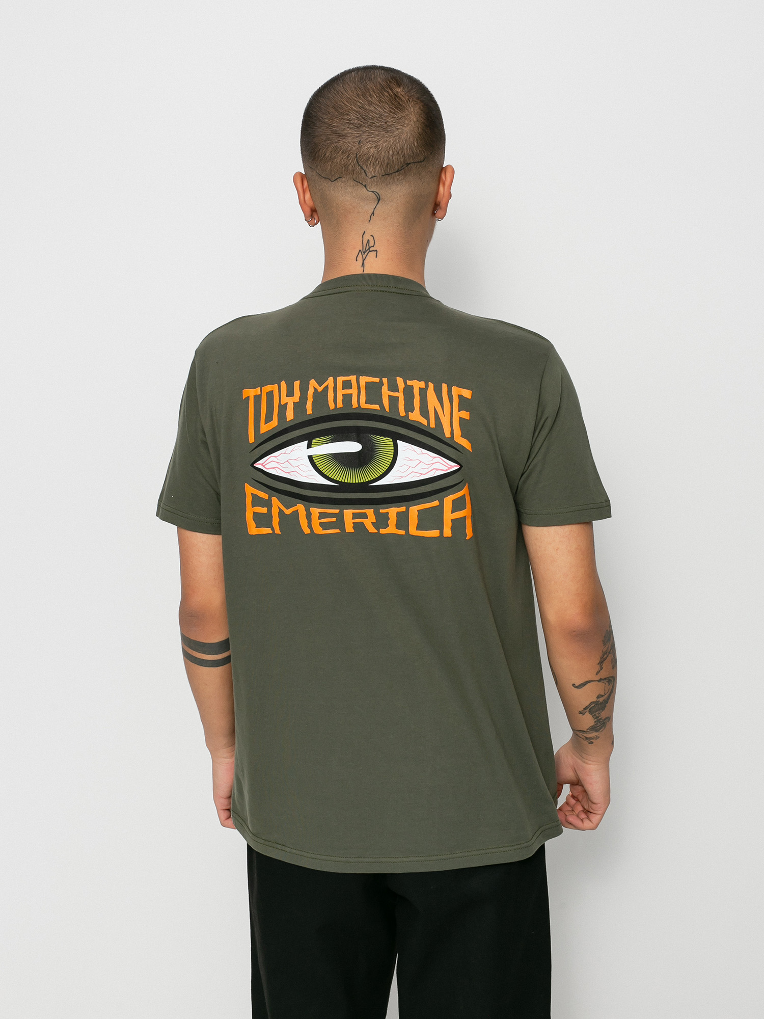 T-shirt Emerica X Toy Machine Eye (olive)