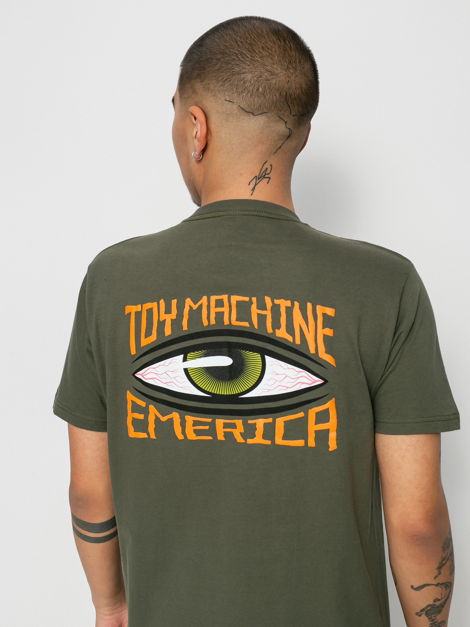 T-shirt Emerica X Toy Machine Eye (olive)