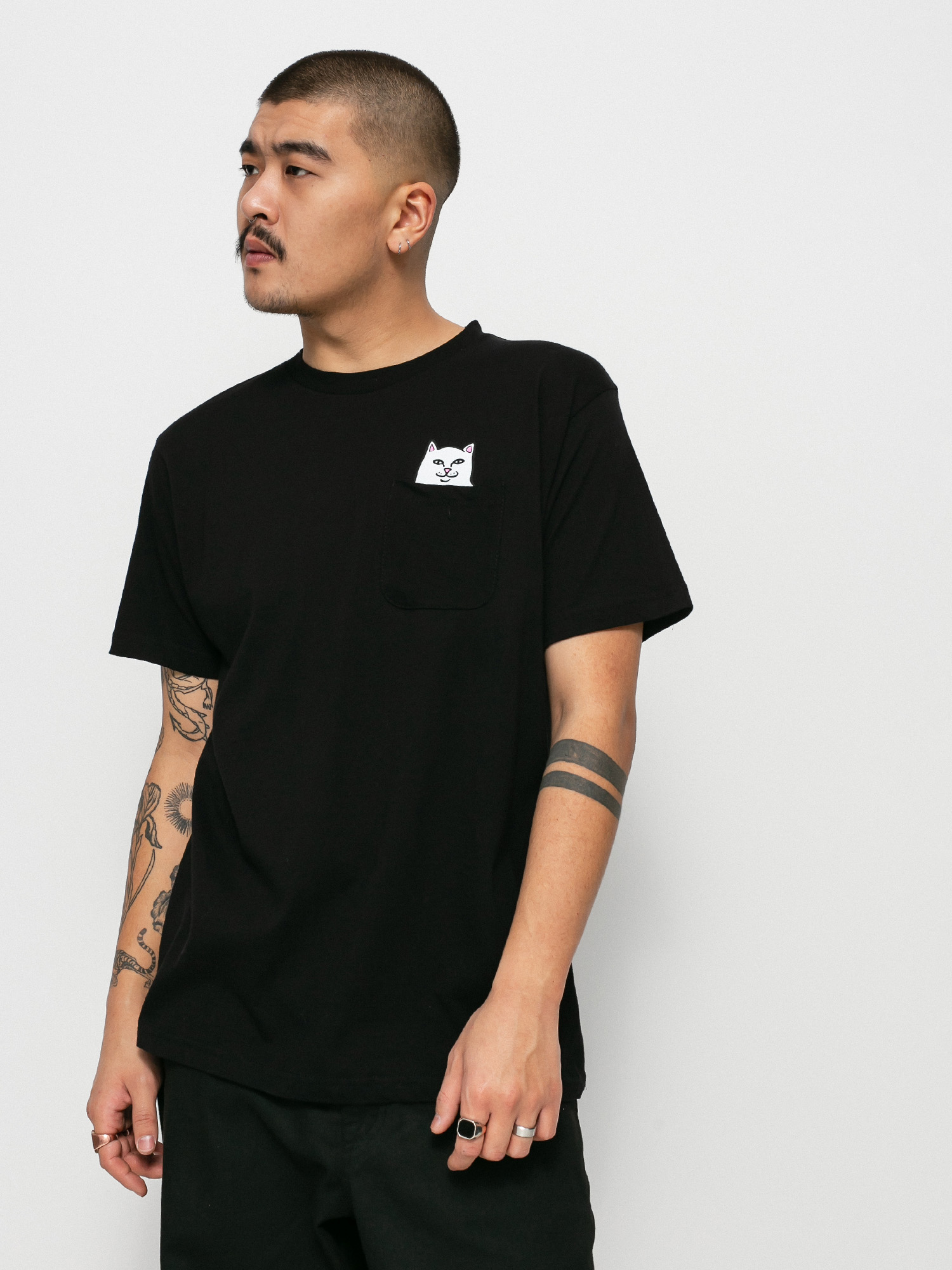 T-shirt RipNDip Lord Nermal Pocket (black)