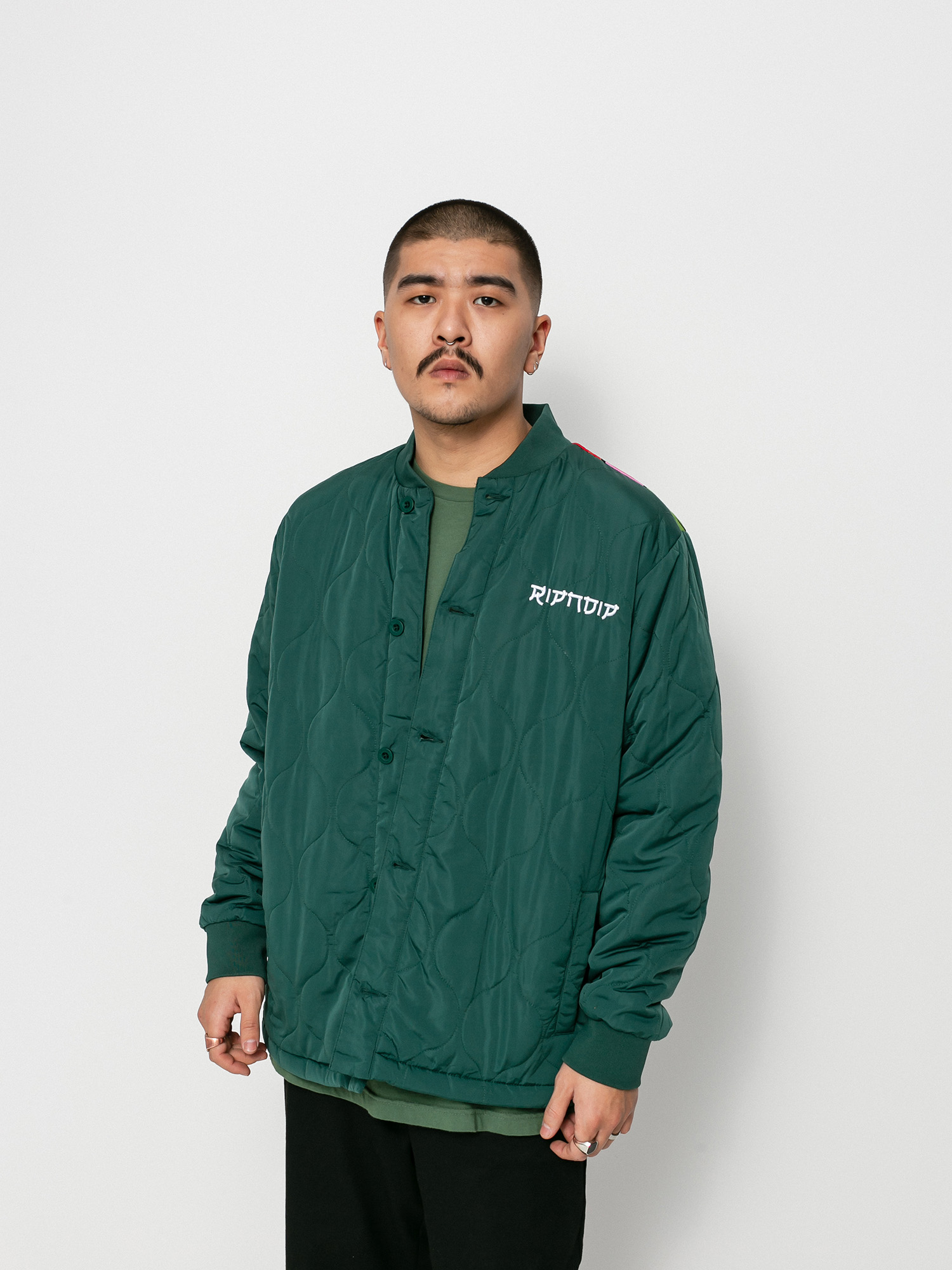 Kurtka RipNDip Nermurari Warrior Quilted Bomber (pine green)