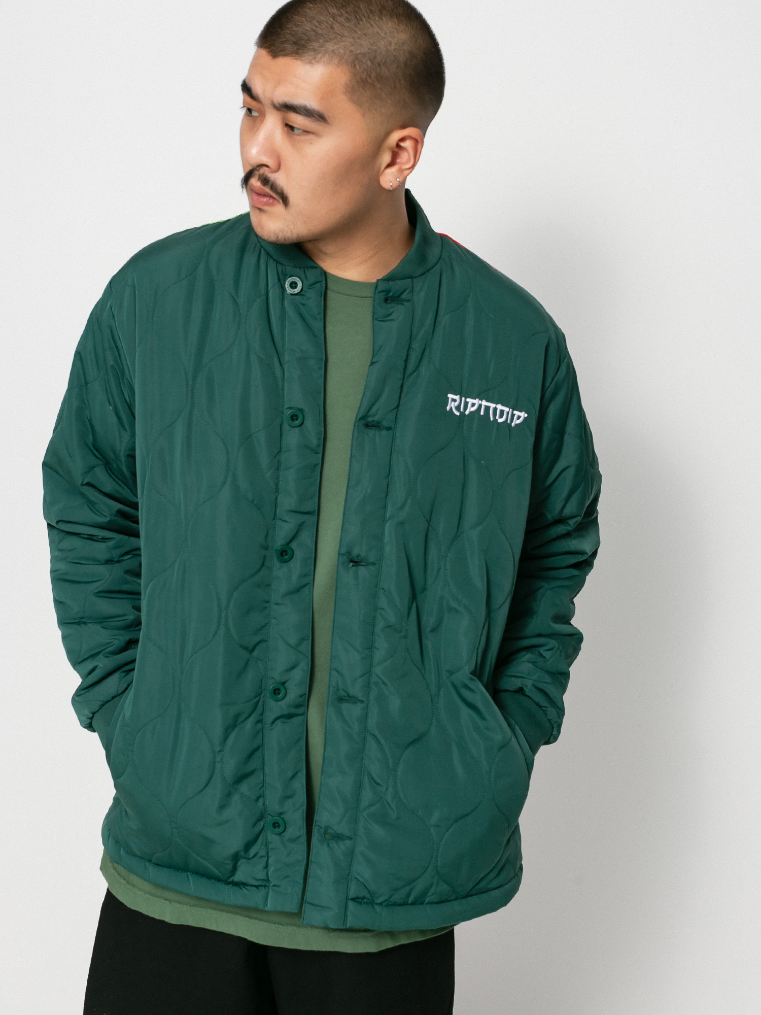 Kurtka RipNDip Nermurari Warrior Quilted Bomber (pine green)