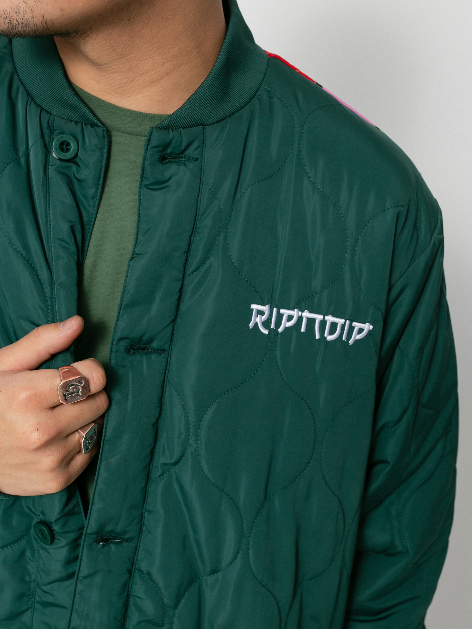Kurtka RipNDip Nermurari Warrior Quilted Bomber (pine green)
