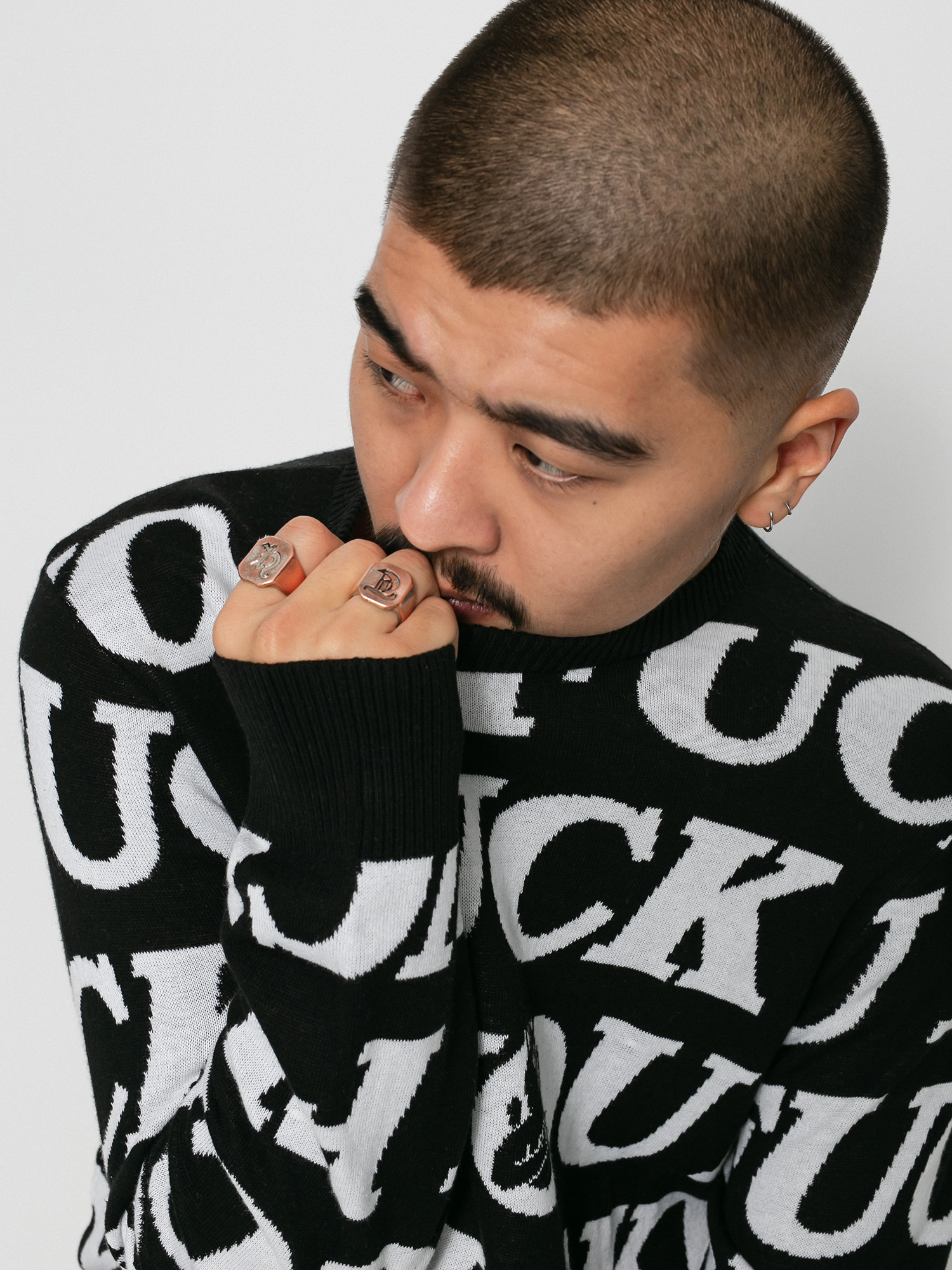 Sweter RipNDip Fuck You Knit (black)