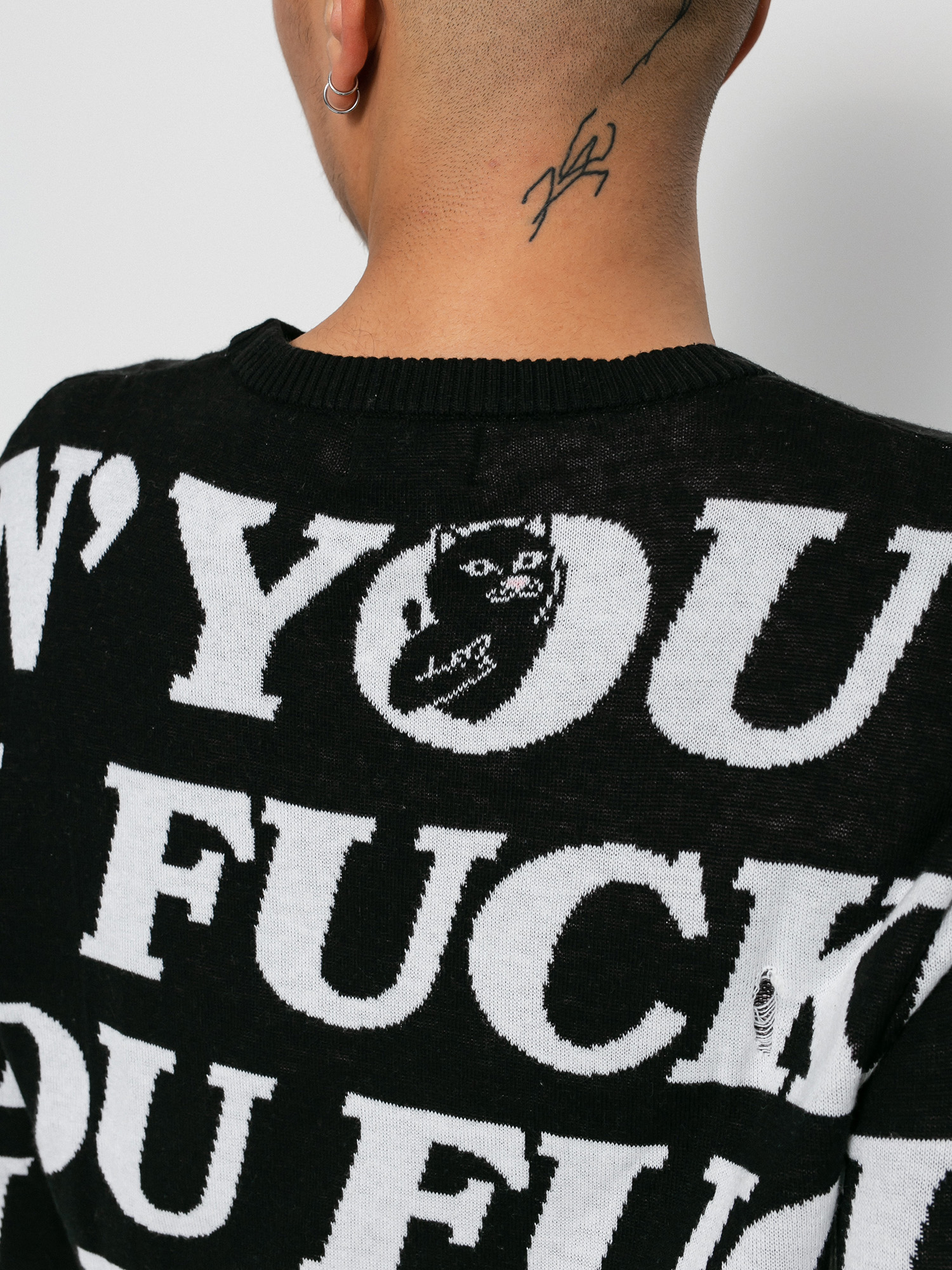 Sweter RipNDip Fuck You Knit (black)