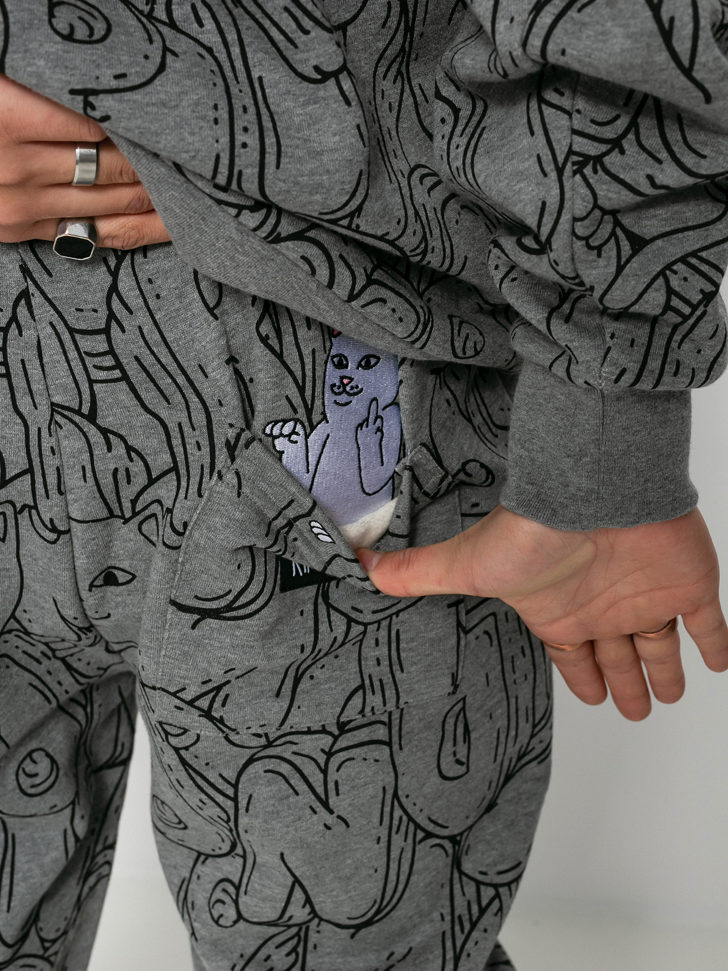 Spodnie RipNDip Bubble Bobble (charcoal heather)