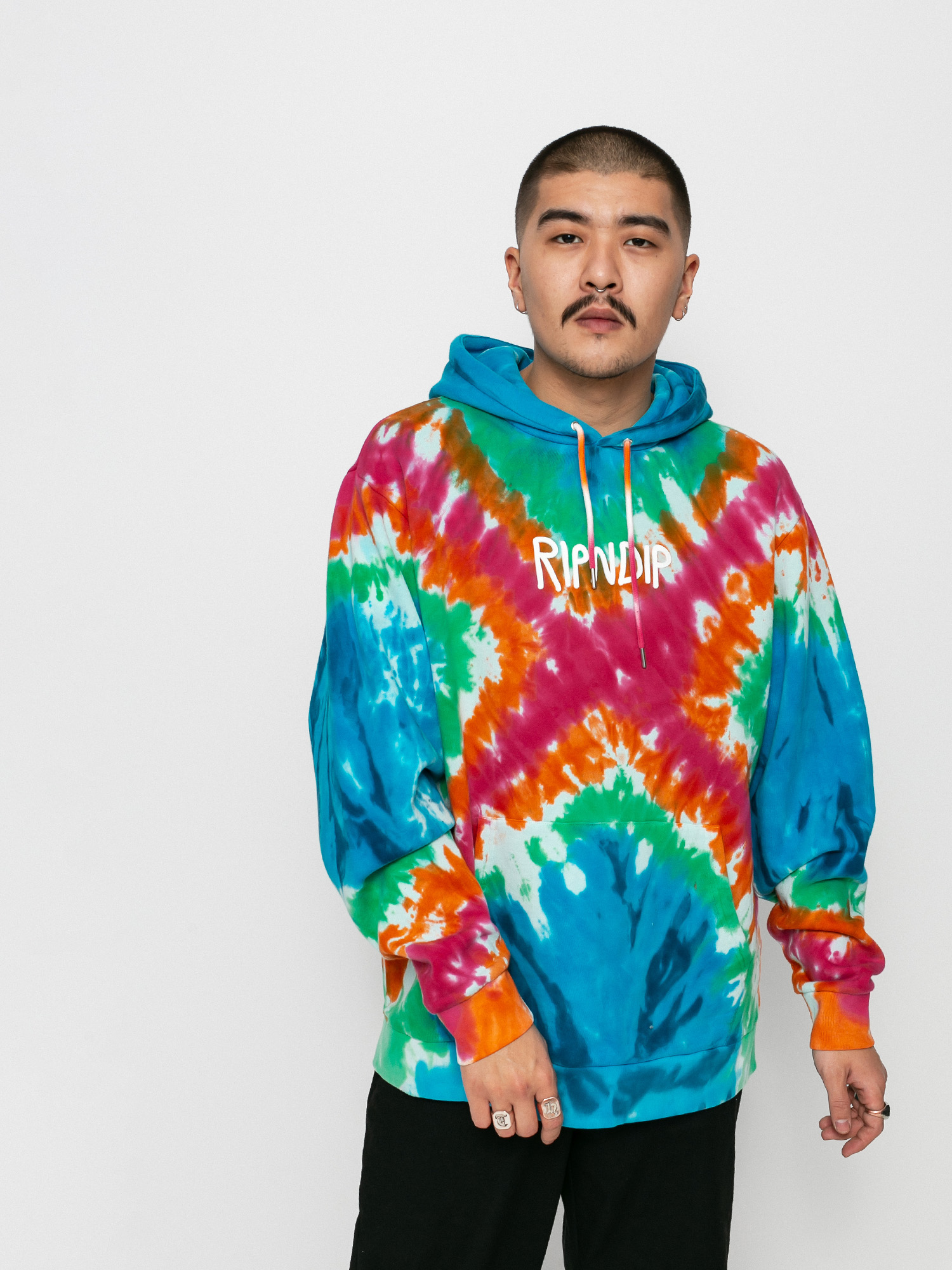Bluza z kapturem RipNDip OG Prisma HD (rainbow x dye)