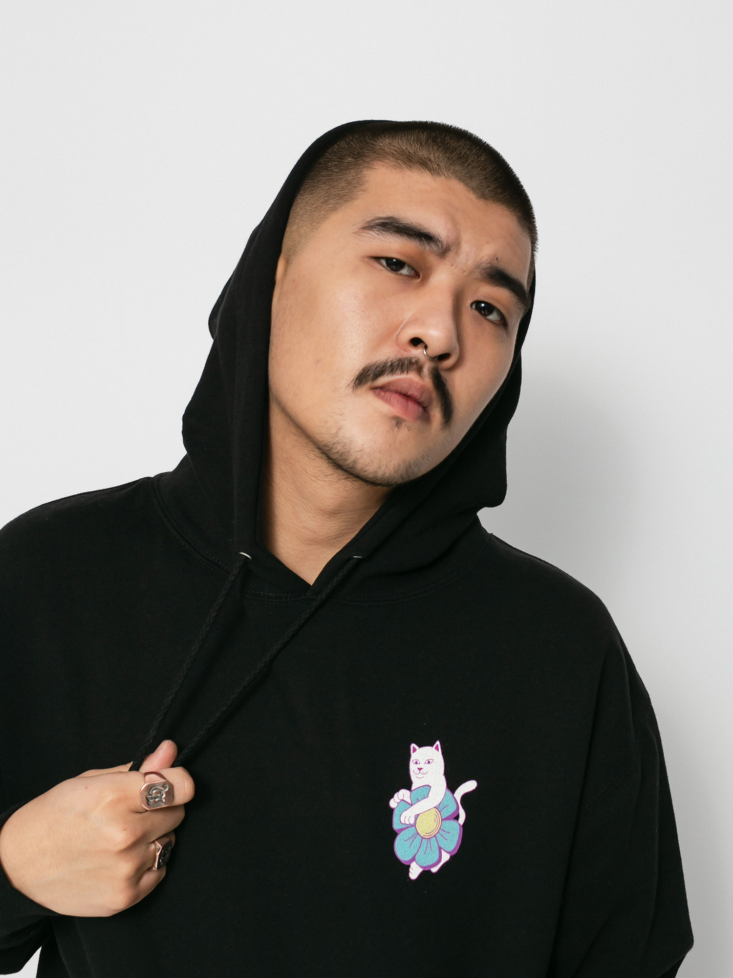 Bluza z kapturem RipNDip Nature Is Healing HD (black)