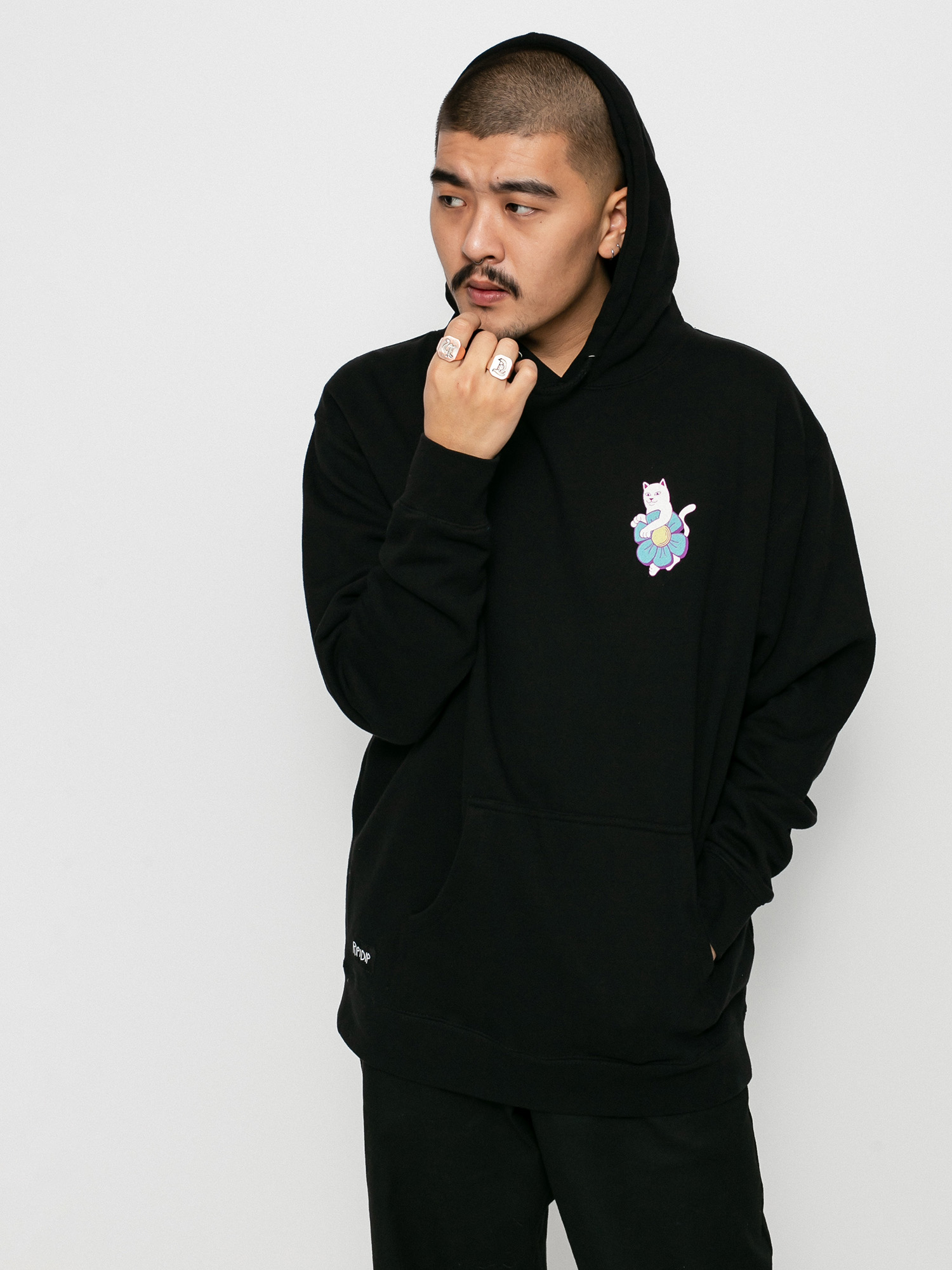 Bluza z kapturem RipNDip Nature Is Healing HD (black)