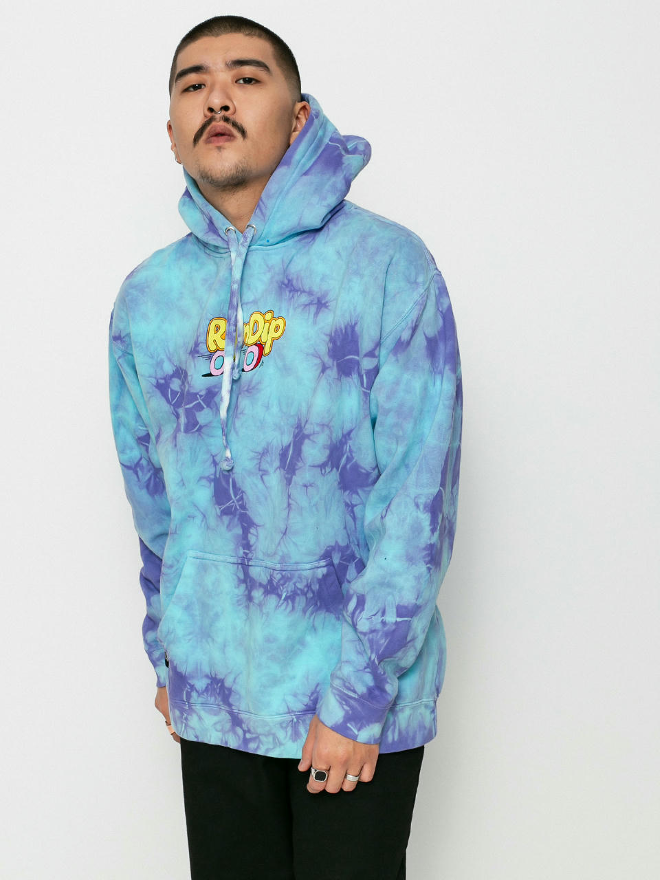 Bluza z kapturem RipNDip Speedway Boogie HD (periwinkle lightning wash)