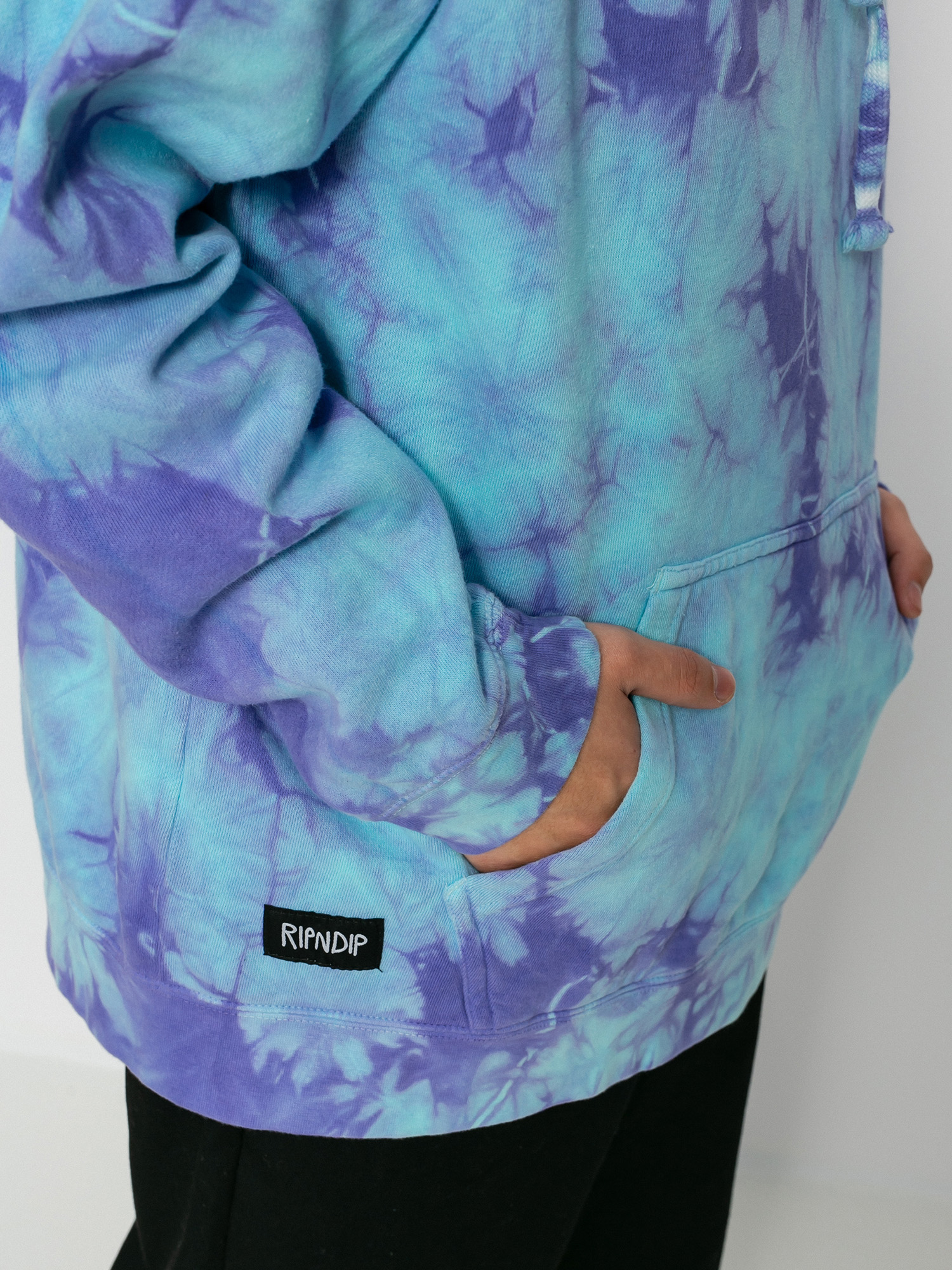 Bluza z kapturem RipNDip Speedway Boogie HD (periwinkle lightning wash)