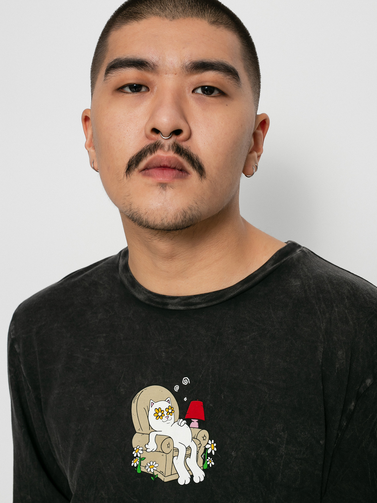 Longsleeve RipNDip 3 Moods (black mineral wash)