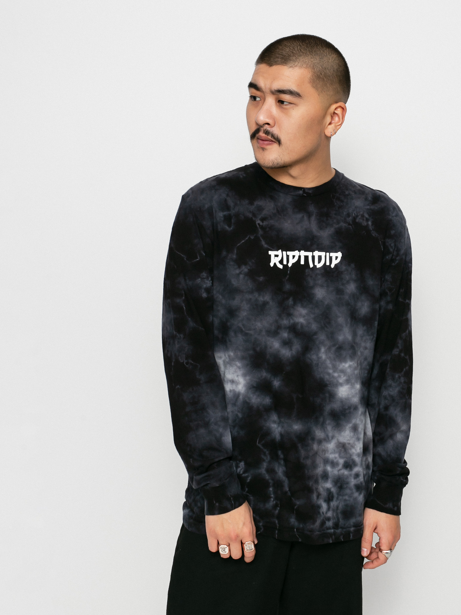 Longsleeve RipNDip Master Nermal San (black lightning wash)