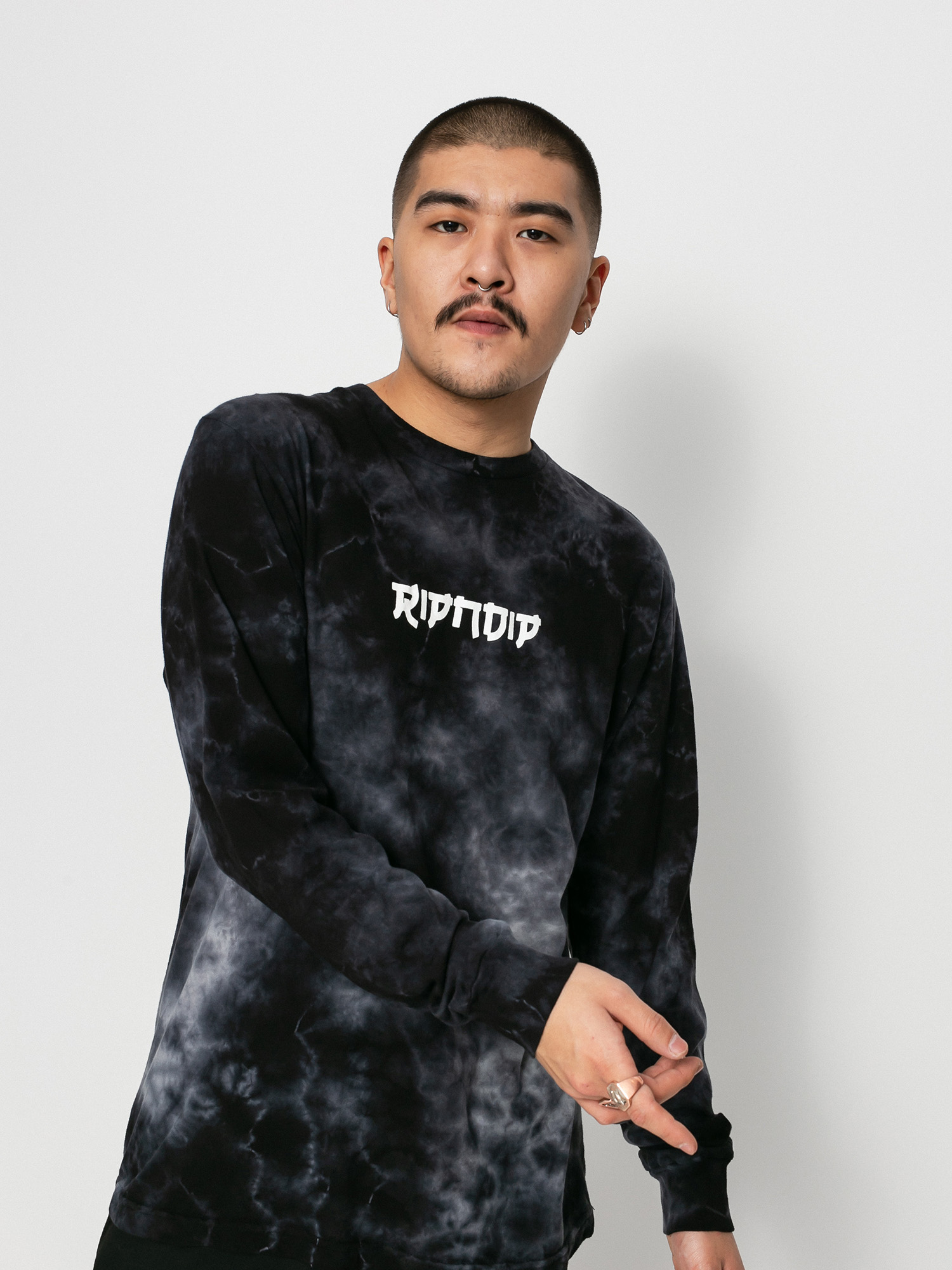 Longsleeve RipNDip Master Nermal San (black lightning wash)
