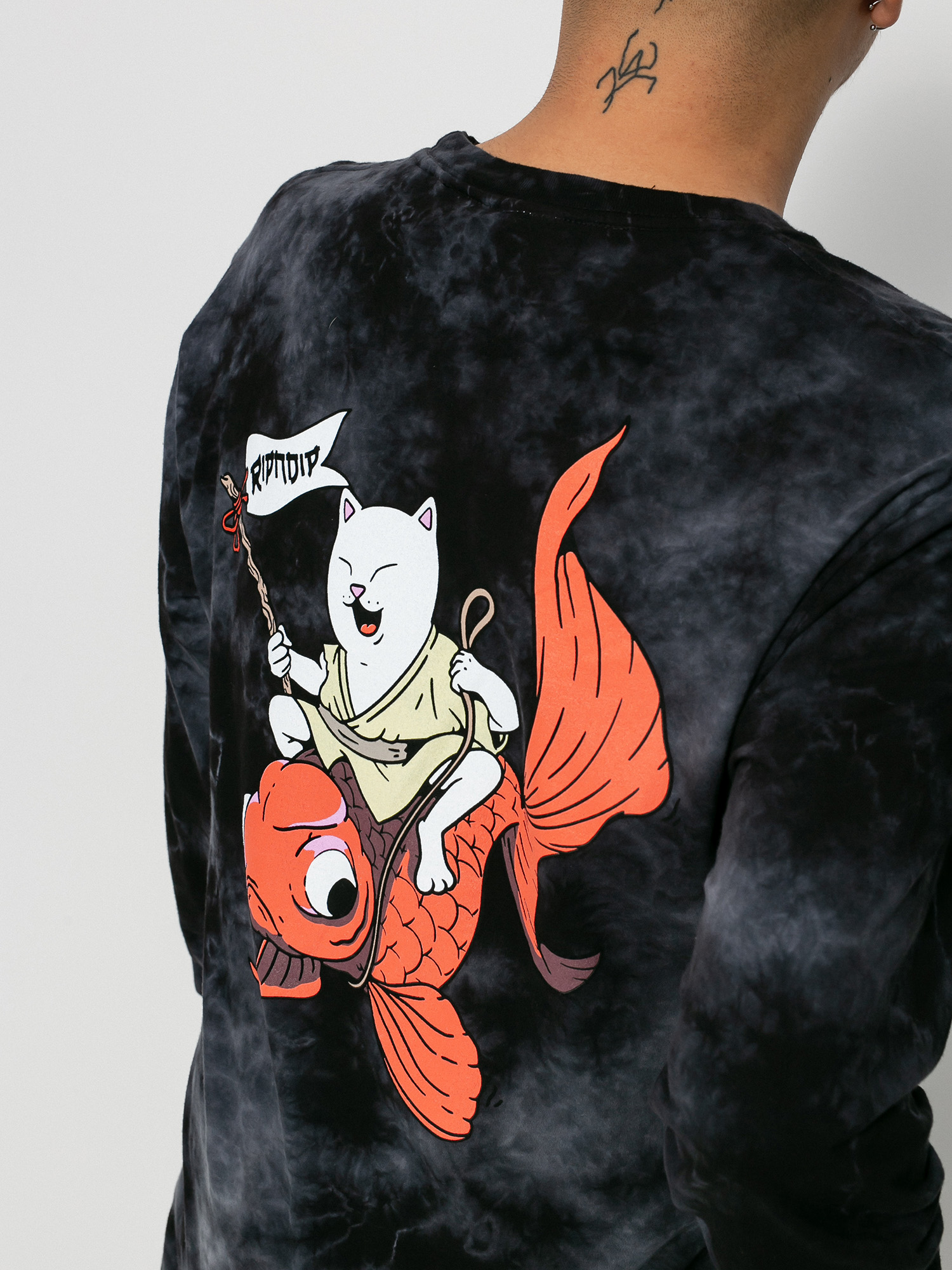 Longsleeve RipNDip Master Nermal San (black lightning wash)