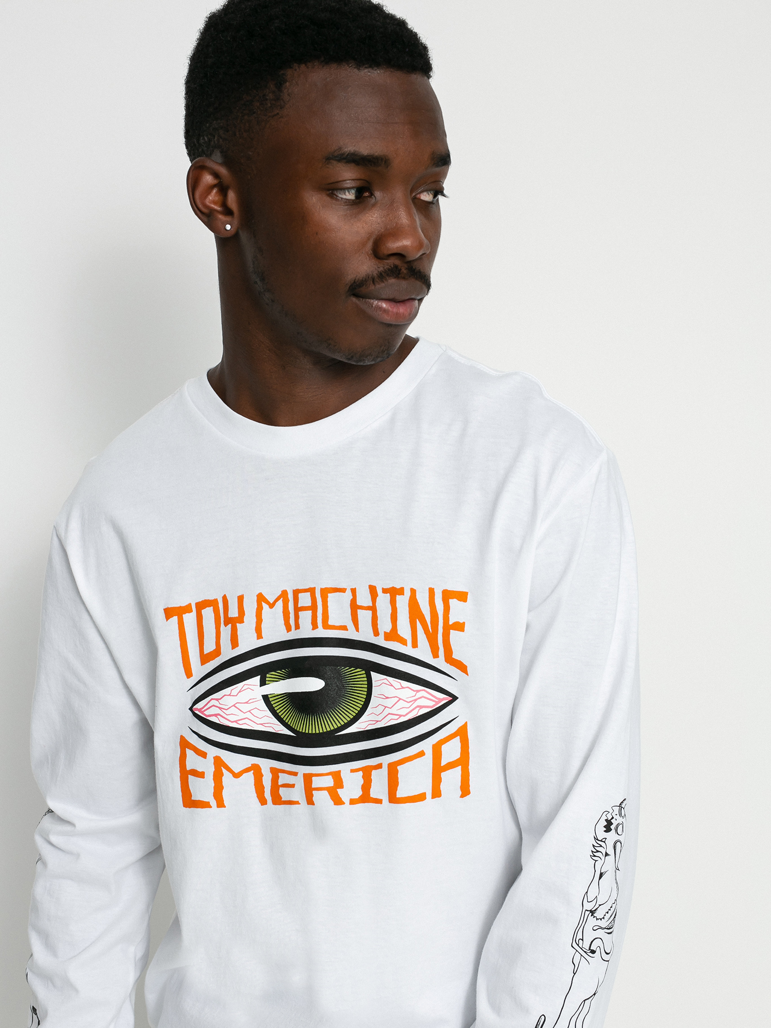 Longsleeve Emerica X Toy Machine Eye (white)