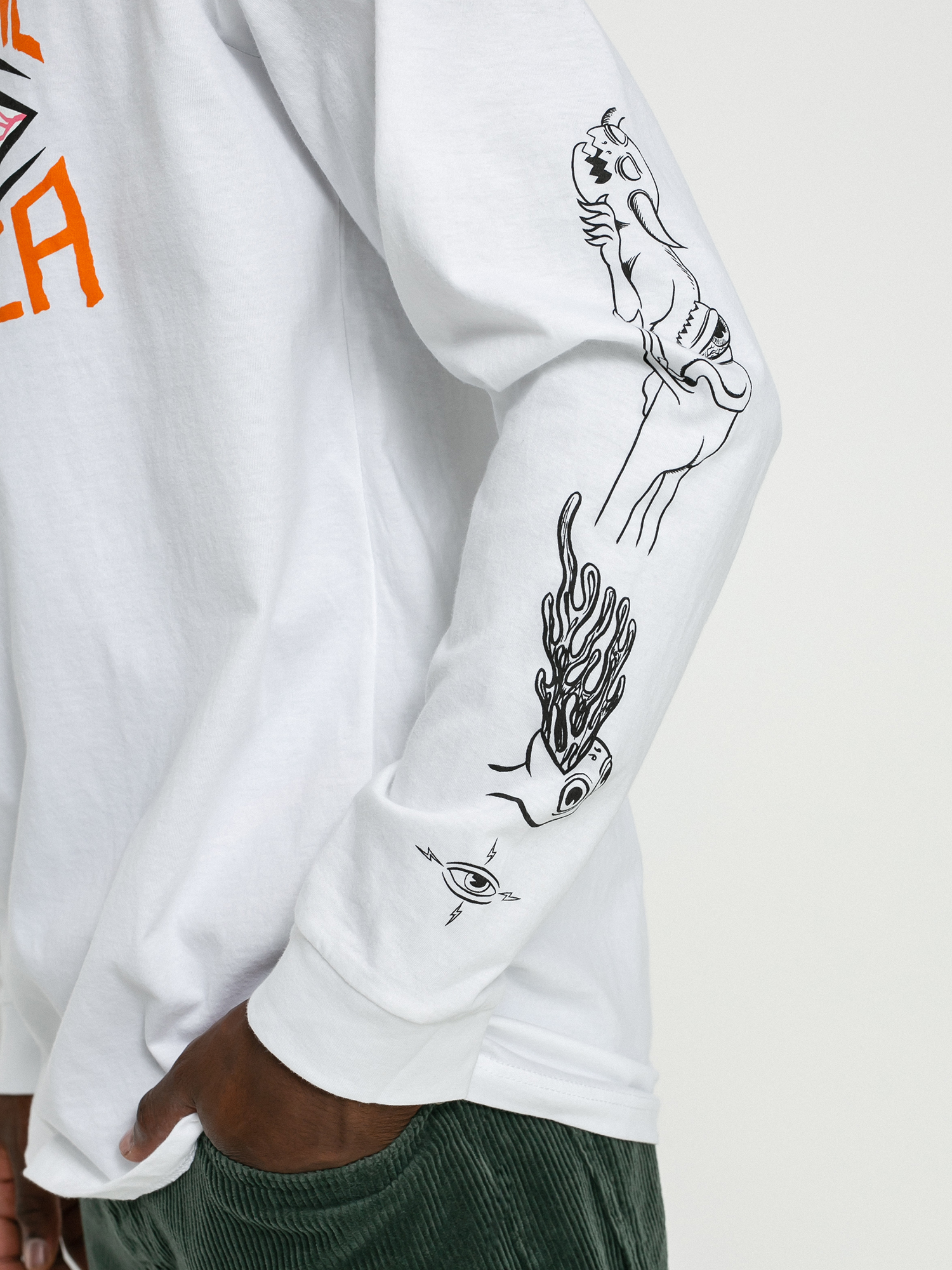 Longsleeve Emerica X Toy Machine Eye (white)