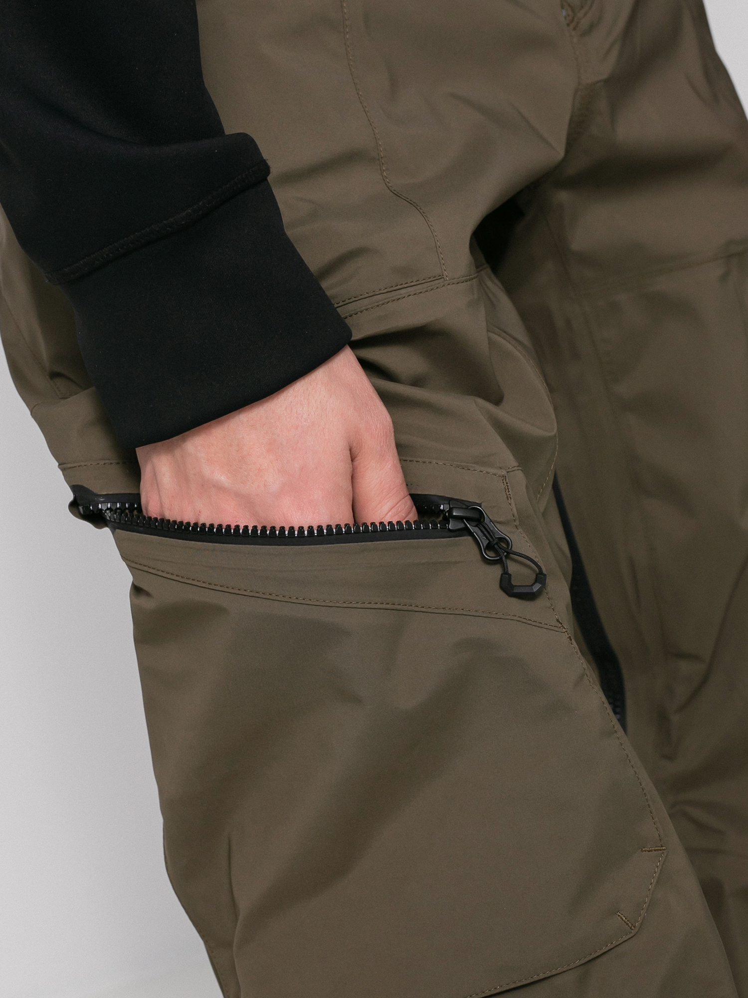 Męskie Spodnie snowboardowe Volcom Guch Stretch Gore (dark teak)