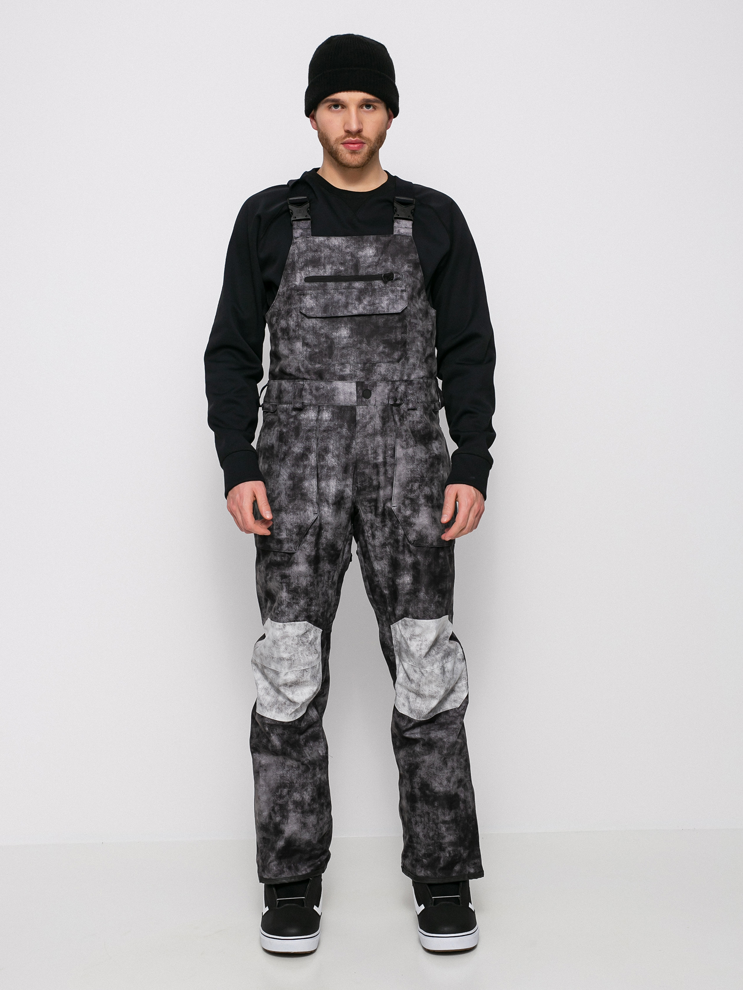 Męskie Spodnie snowboardowe Volcom Roan Bib Overall (acid black)