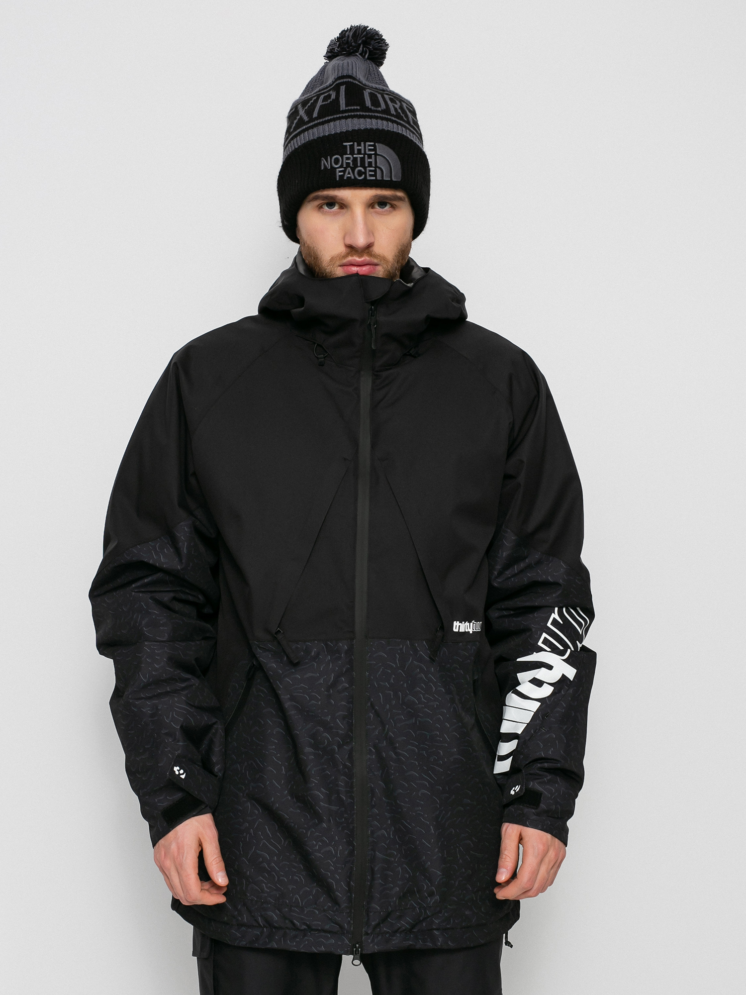Męska Kurtka snowboardowa ThirtyTwo Lashed Insulated (black/print)