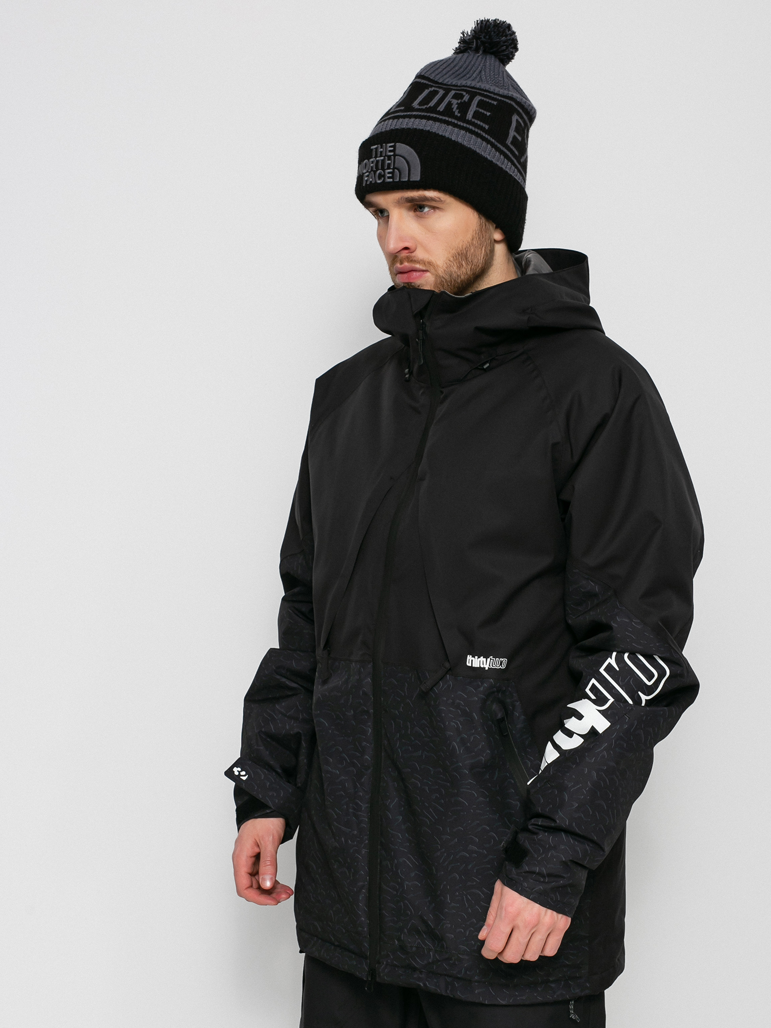 Męska Kurtka snowboardowa ThirtyTwo Lashed Insulated (black/print)