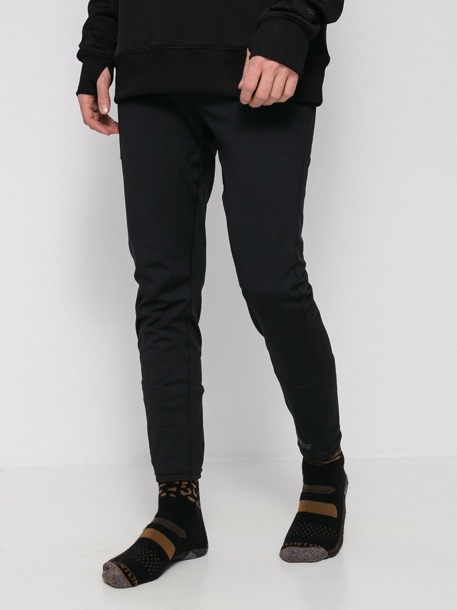 Męskie Legginsy aktywne Burton Heavyweight X Base Layers (true black)