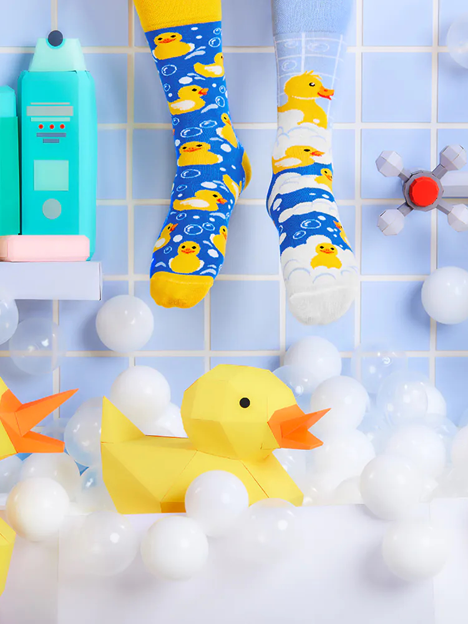 Skarpetki Many Mornings Bath Ducks (blue/yellow)