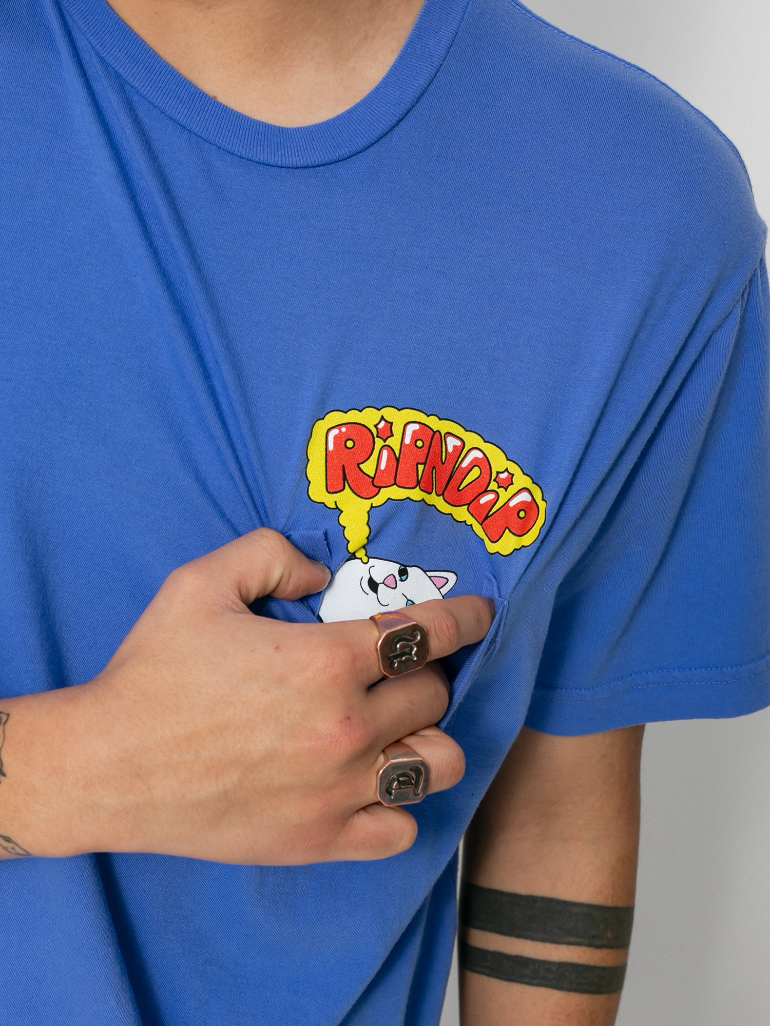 T-shirt RipNDip Heavens Waiting Room Pocket (lilac)