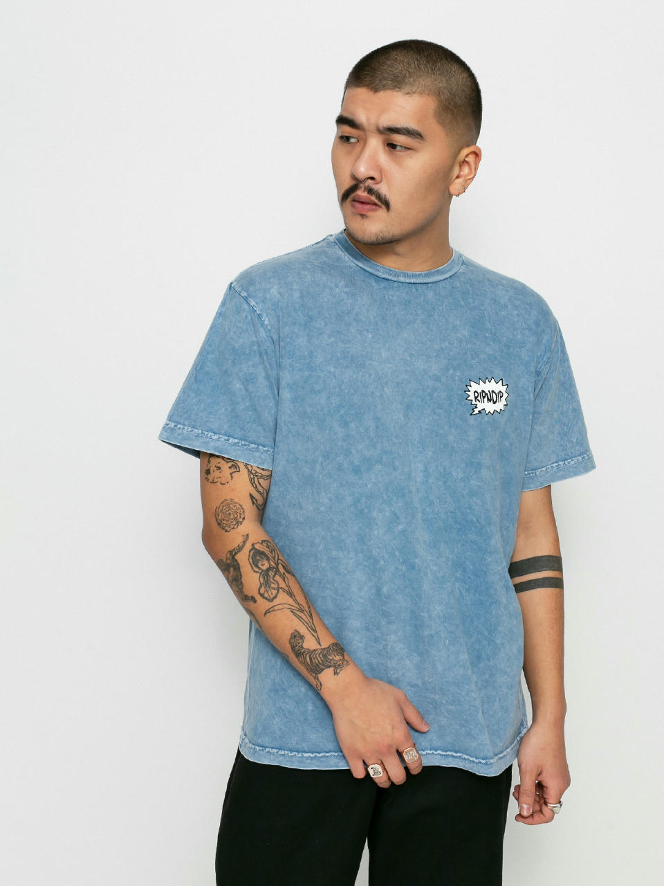 T-shirt RipNDip Frustration (light slate mineral wash)