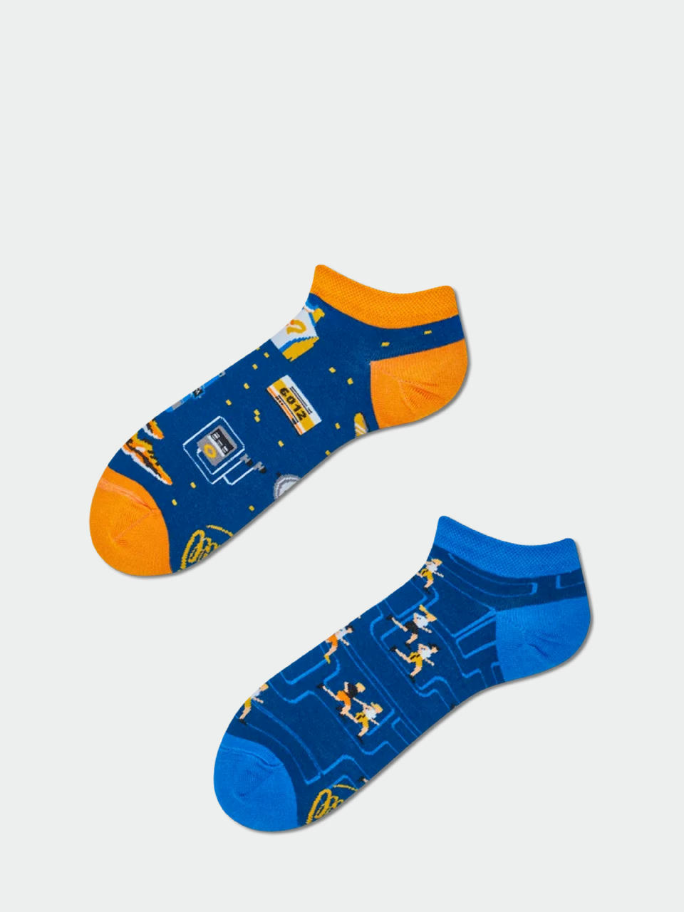 Skarpetki Many Mornings Just Run Low (blue/gold)