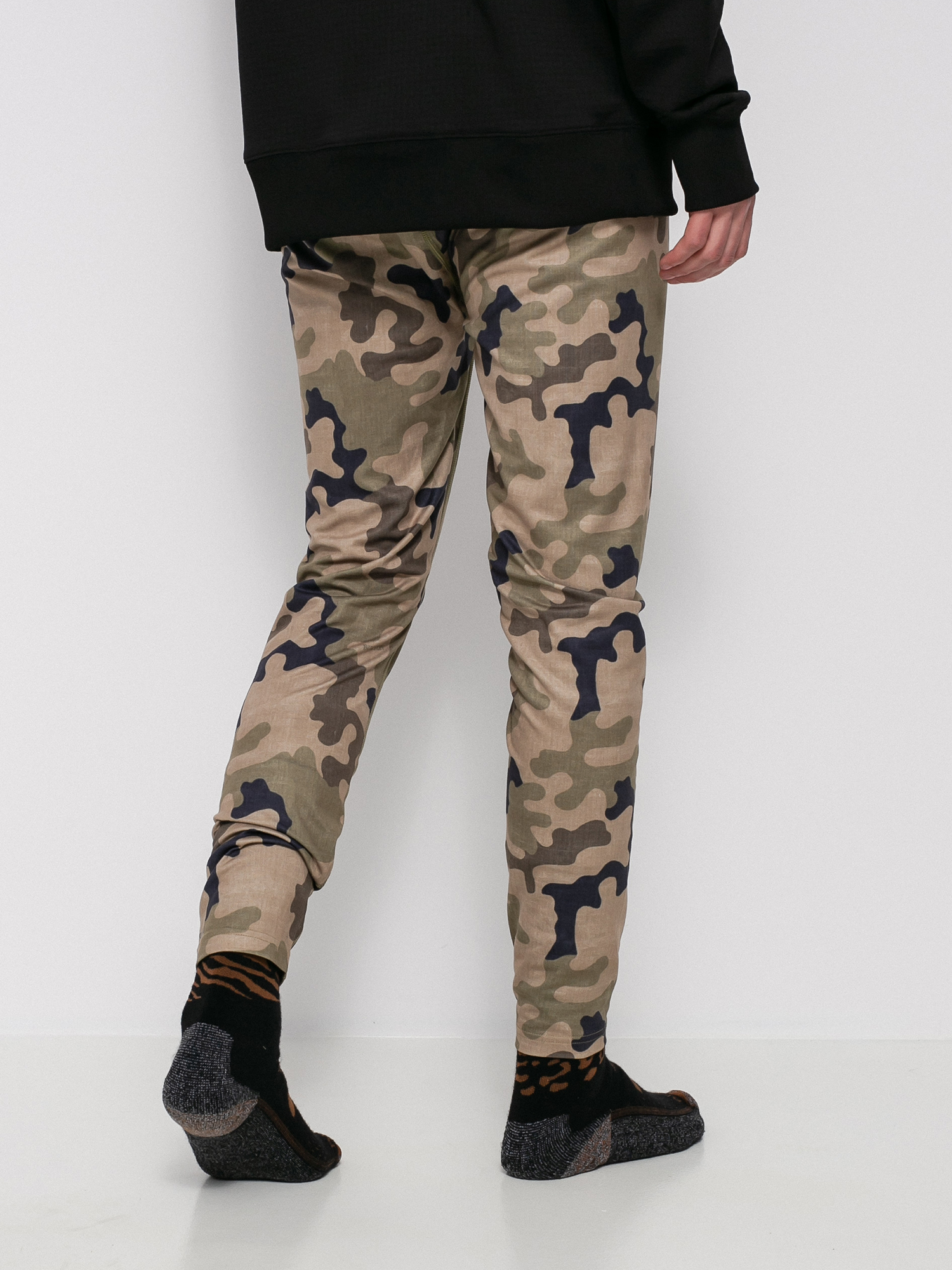 Męskie Legginsy aktywne Burton Midweight Base Layer (martini olive terra camo)