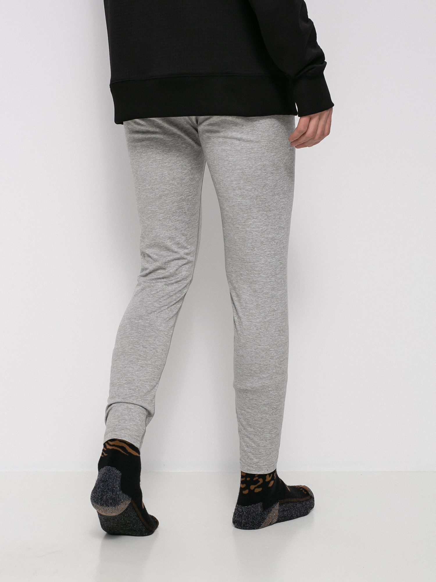 Męskie Legginsy aktywne Burton Midweight Base Layer (gray heather)