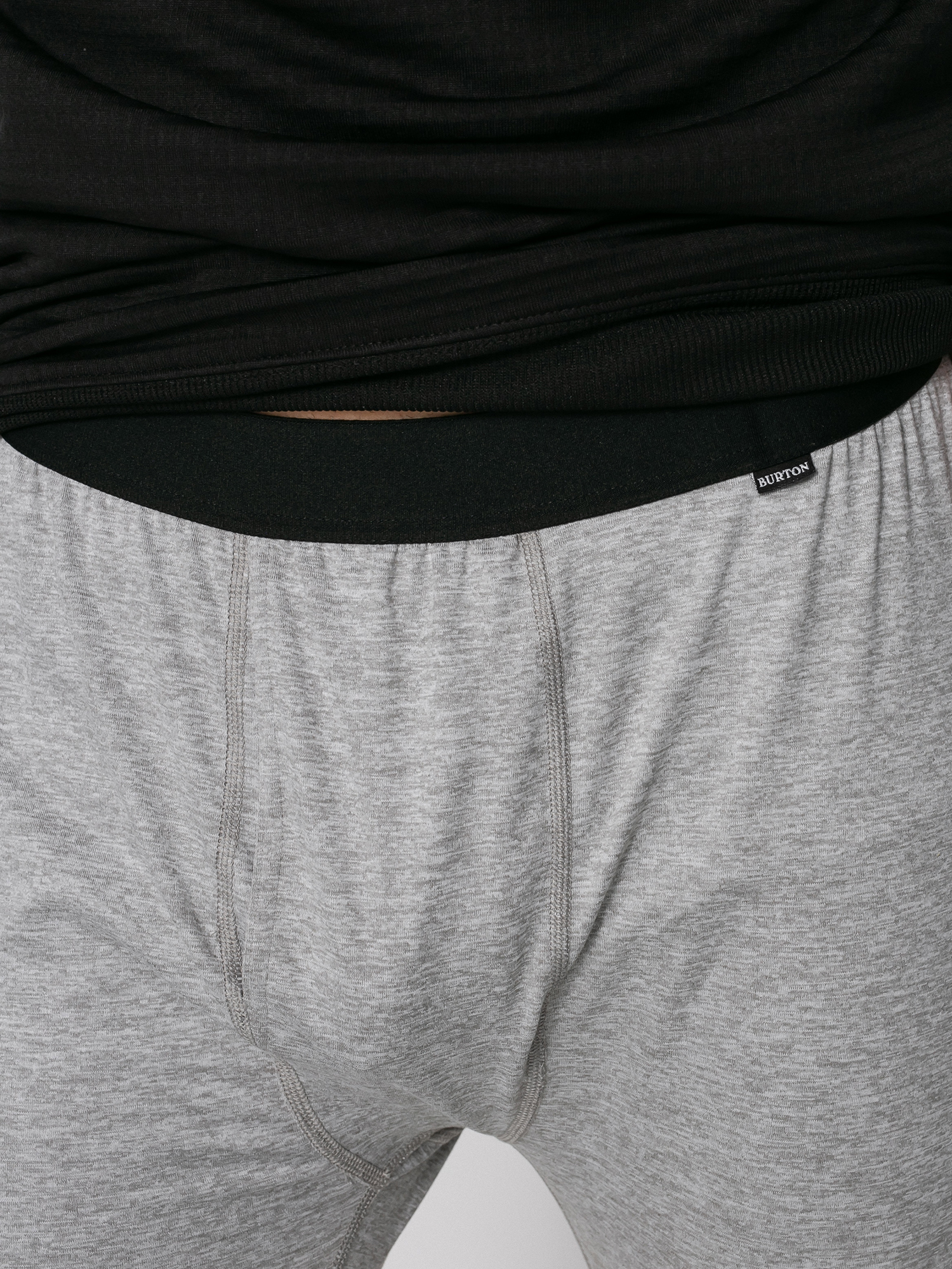 Męskie Legginsy aktywne Burton Midweight Base Layer (gray heather)