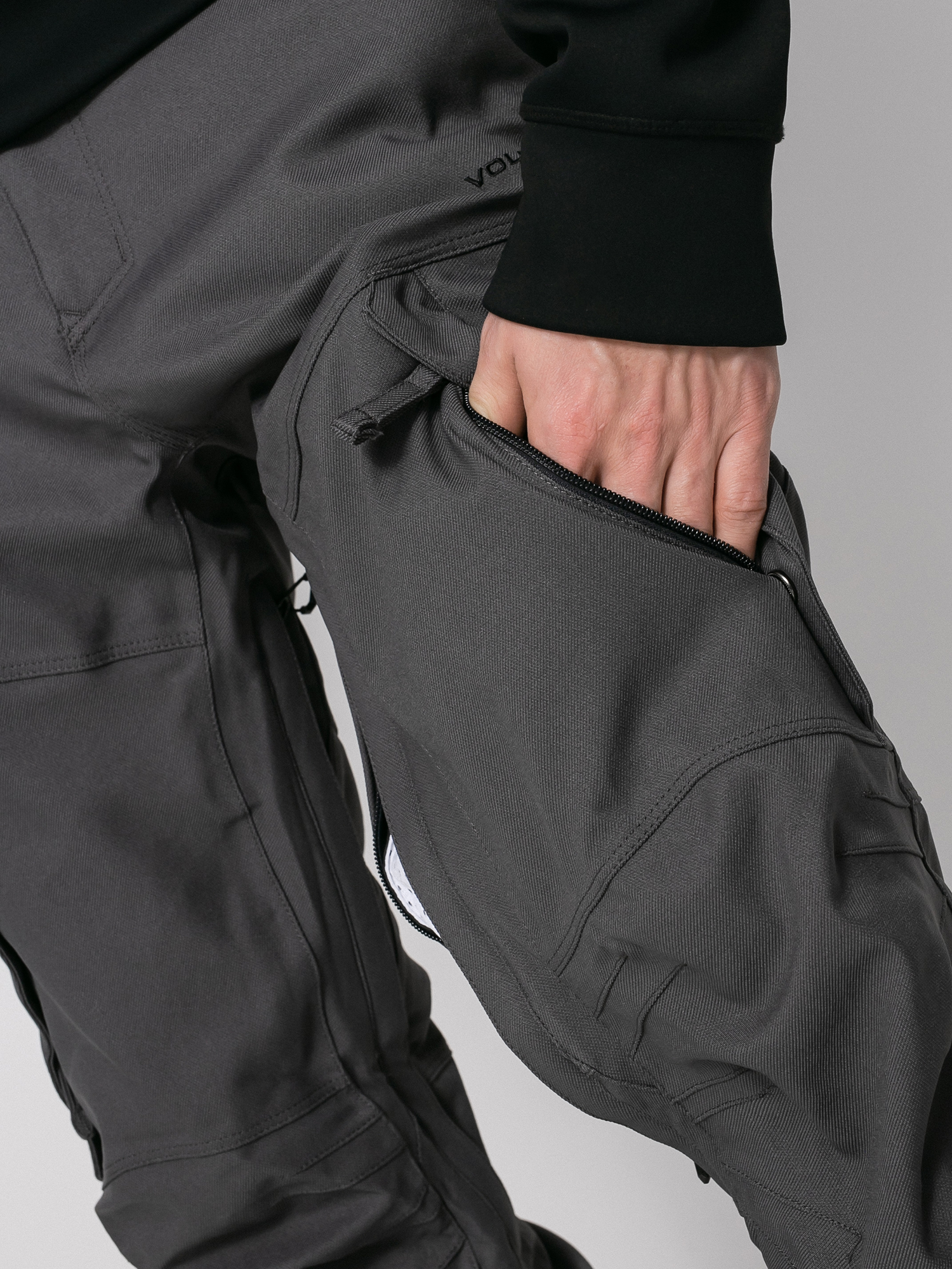 Męskie Spodnie snowboardowe Volcom New Articulated (dark grey)