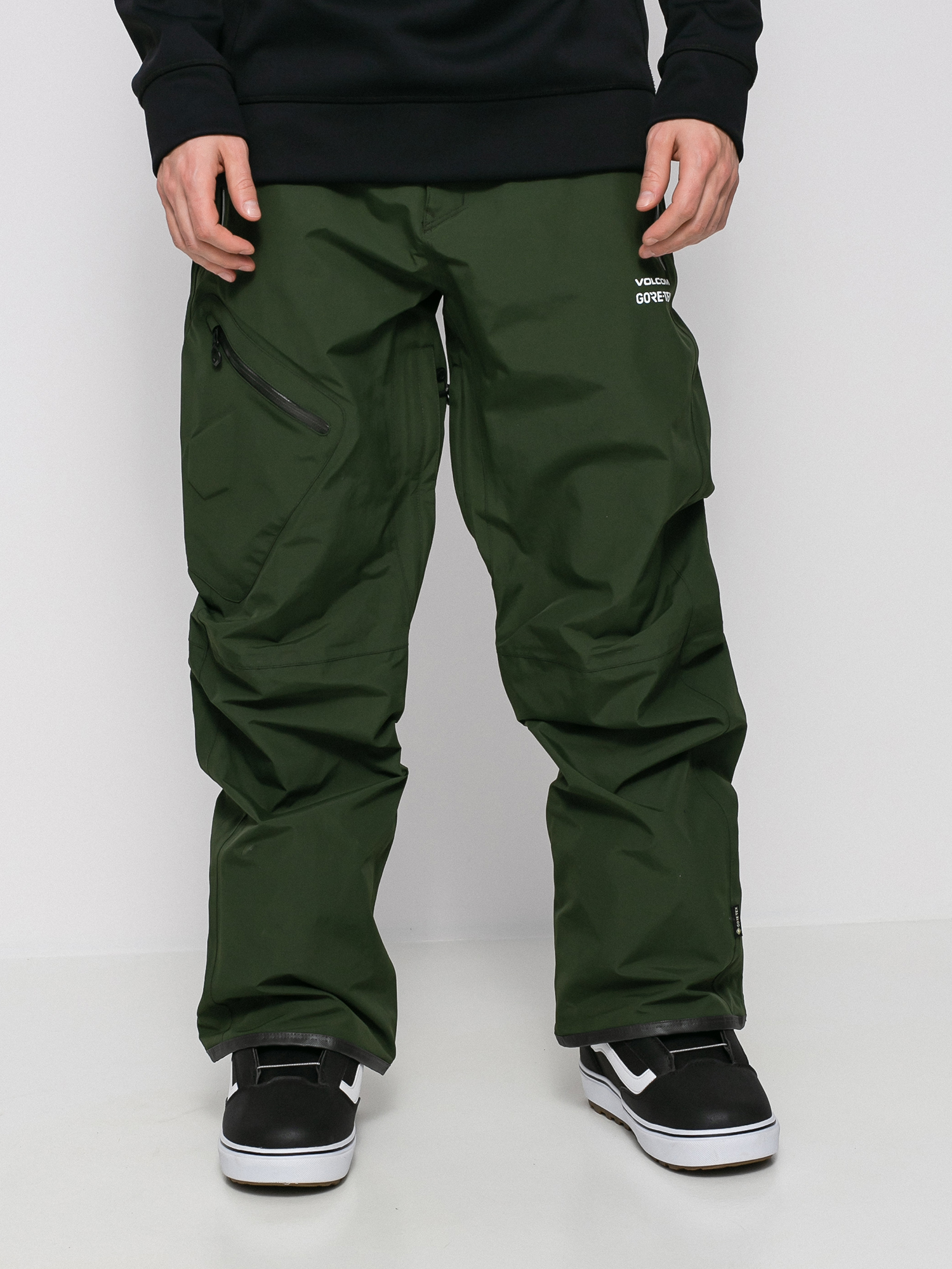 Męskie Spodnie snowboardowe Volcom L Gore Tex (saturated green)