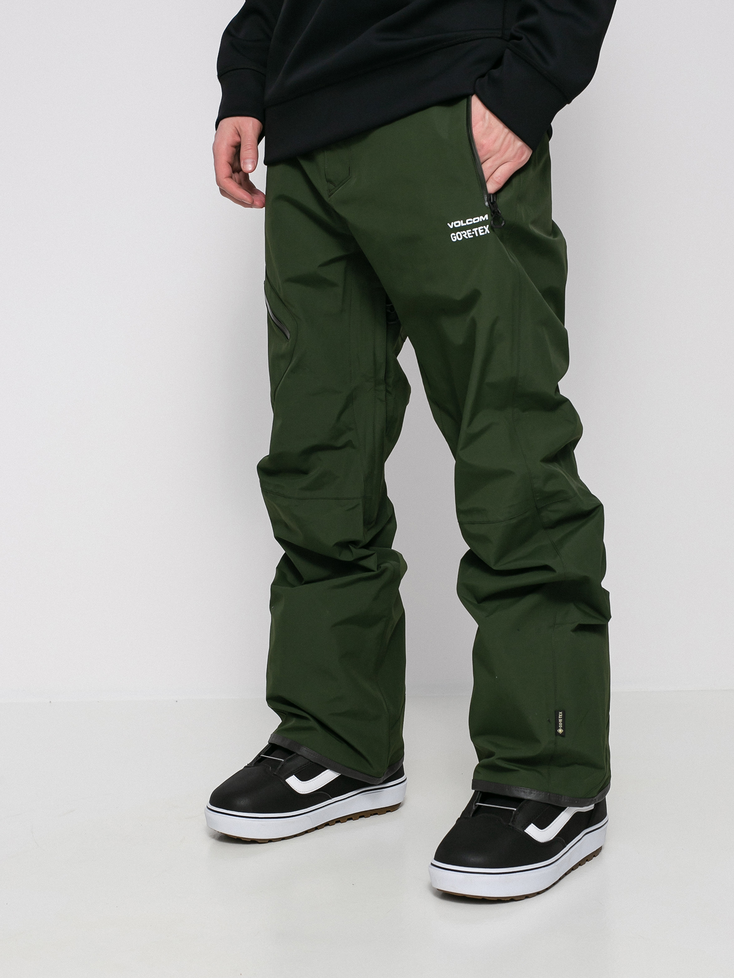 Męskie Spodnie snowboardowe Volcom L Gore Tex (saturated green)