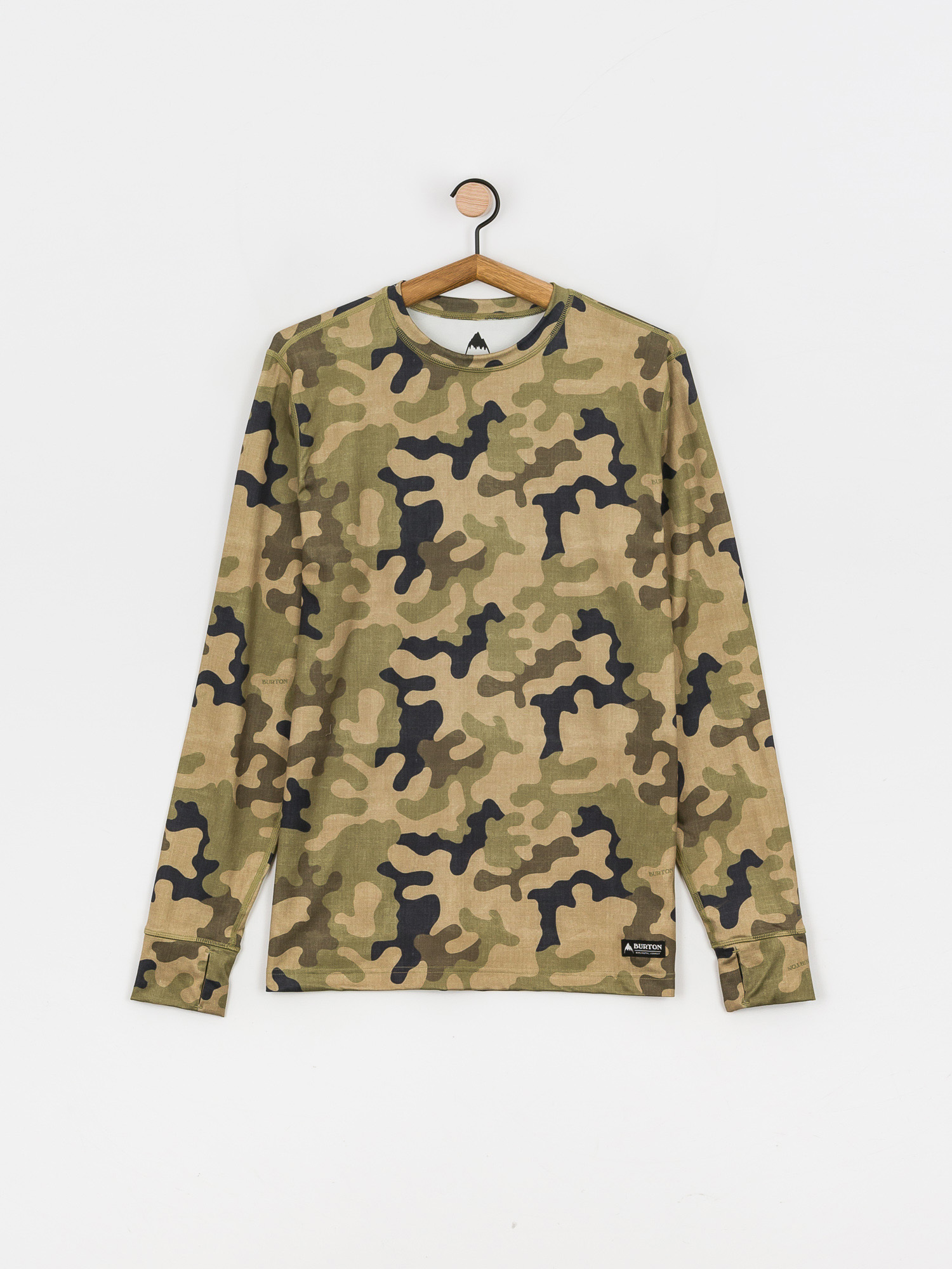 Męski Longsleeve aktywny Burton Midweight Base Layer (martini olive terra camo)